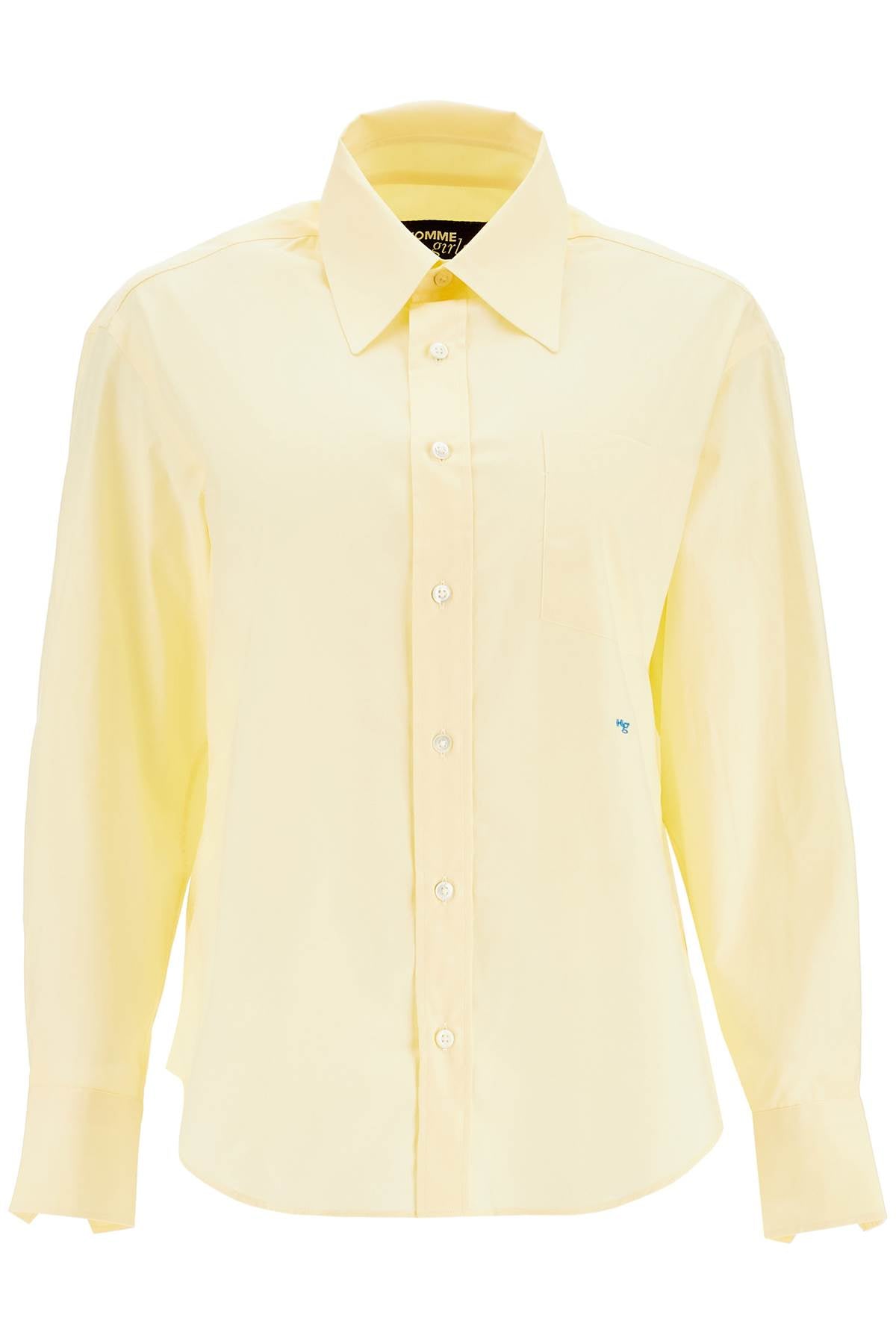 Homme Girls pale yellow cotton 70's style women's shirt image 0