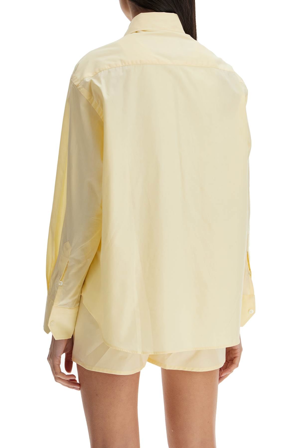 Homme Girls pale yellow cotton 70's style women's shirt image 2