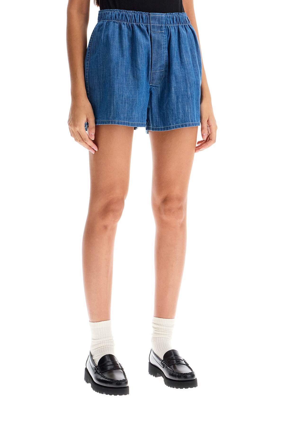 Homme Girls Chambray Shorts image 1