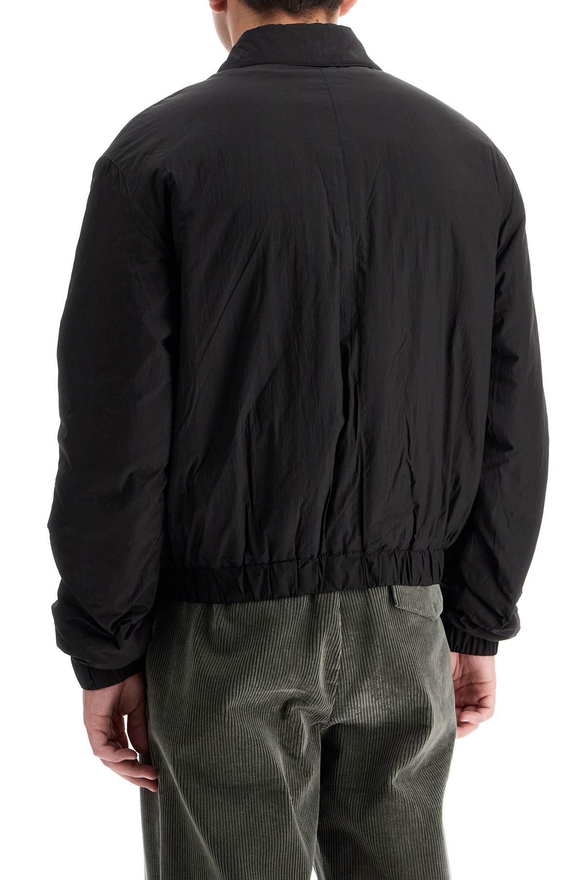 Ami Alexandre Mattiussi Crumpled Canvas Bomber Jacket for Men image 2