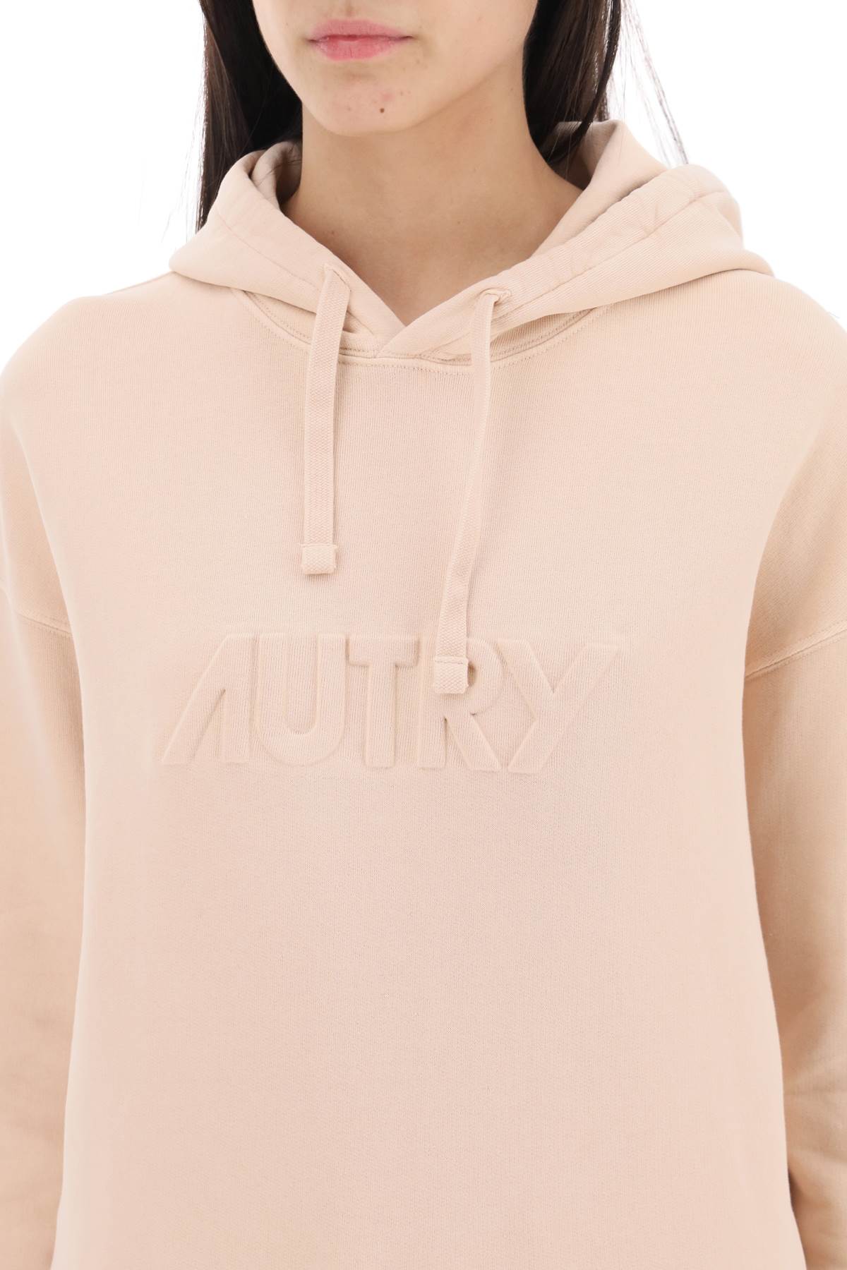 Autry embossed logo hoodie image 3