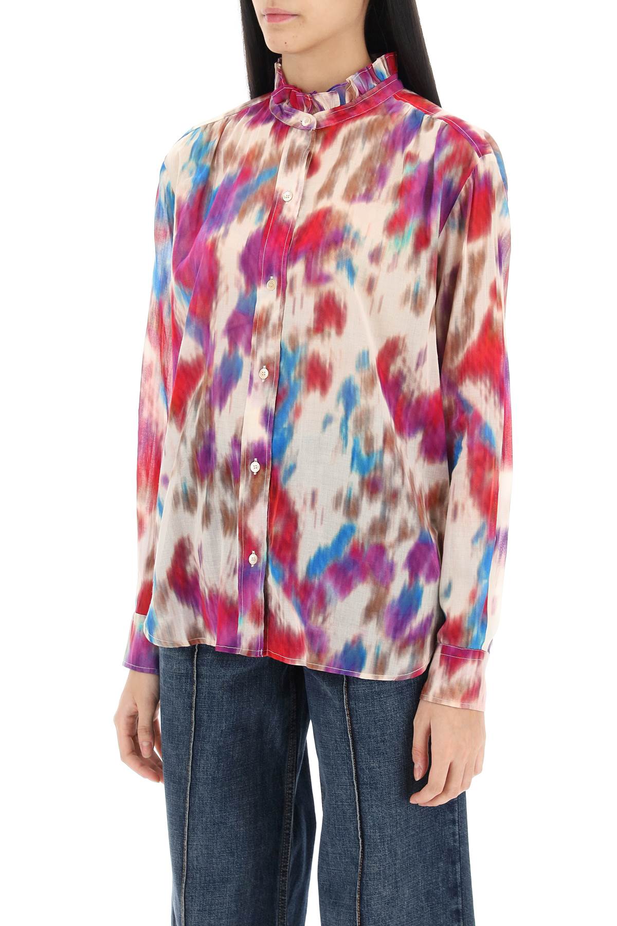 Isabel Marant Etoile gamble shirt with shaded motif image 3