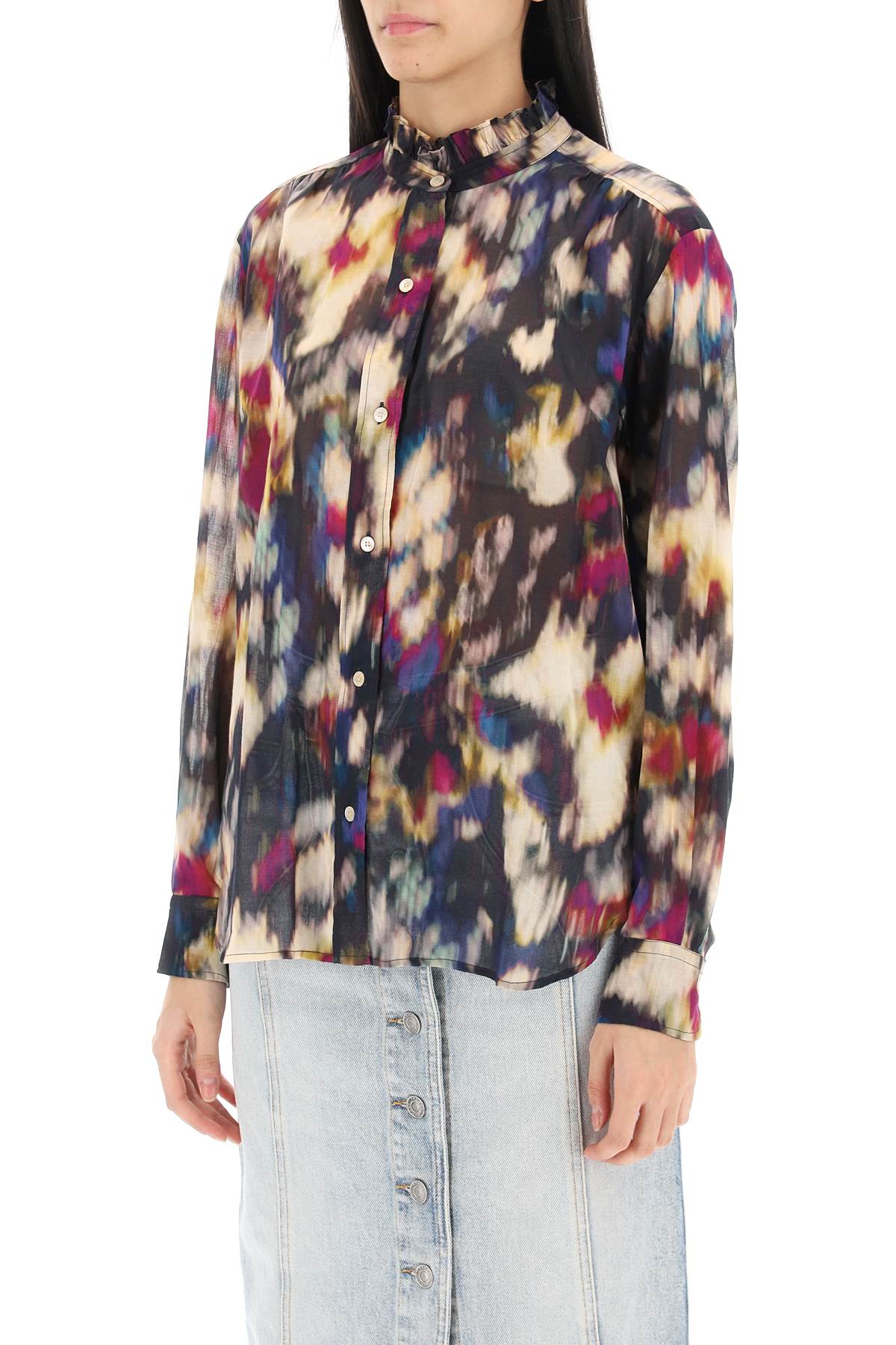 Isabel Marant Etoile gamble shirt with shaded motif image 3