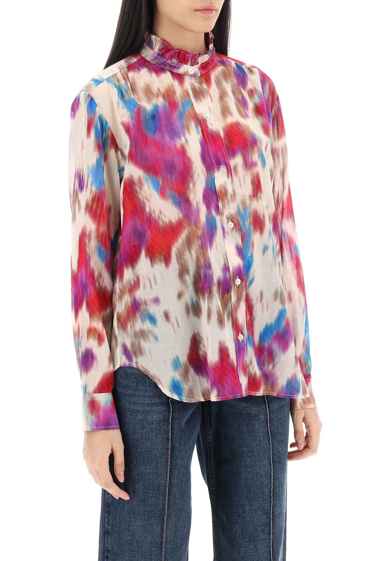 Isabel Marant Etoile gamble shirt with shaded motif image 1