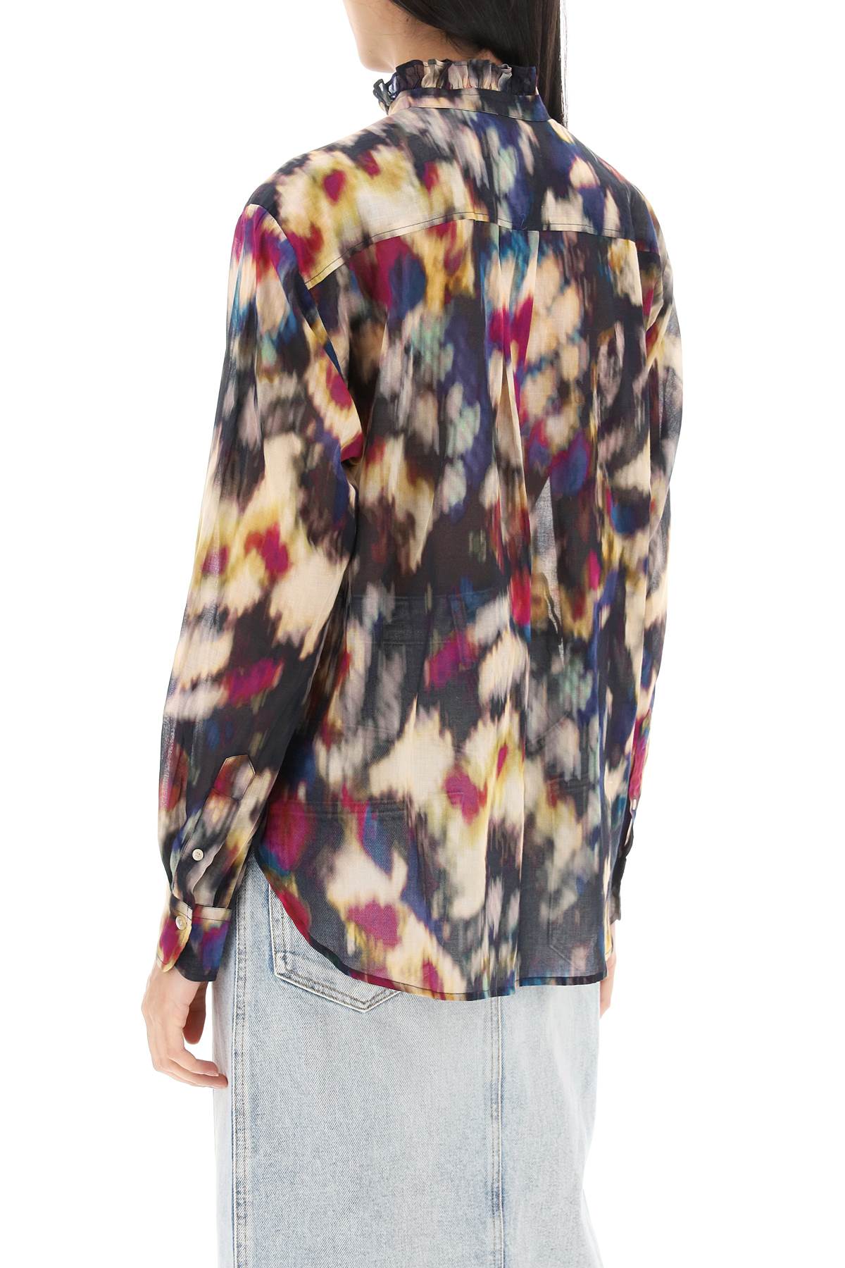 Isabel Marant Etoile gamble shirt with shaded motif image 2