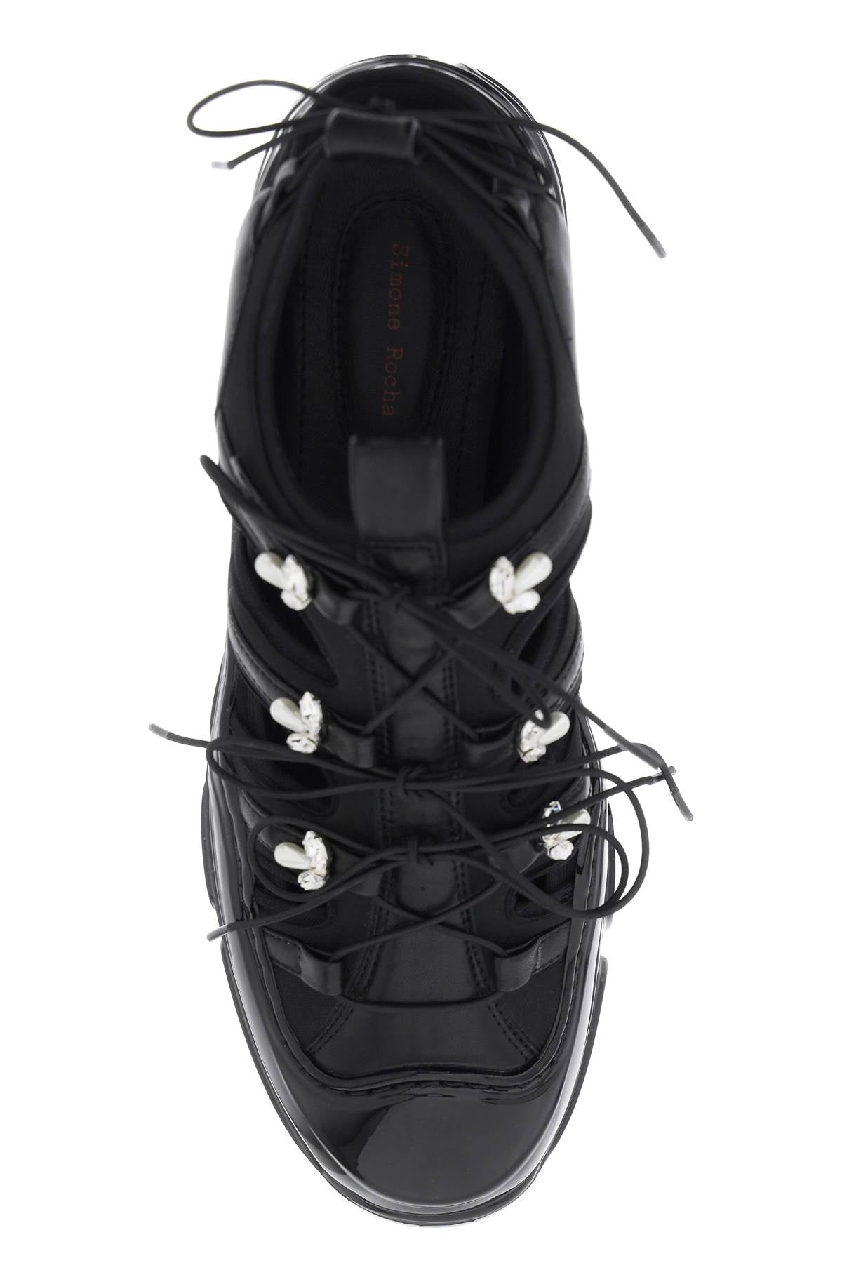 Simone Rocha Pearl & Crystal Hybrid Tracker Sneaker image 1