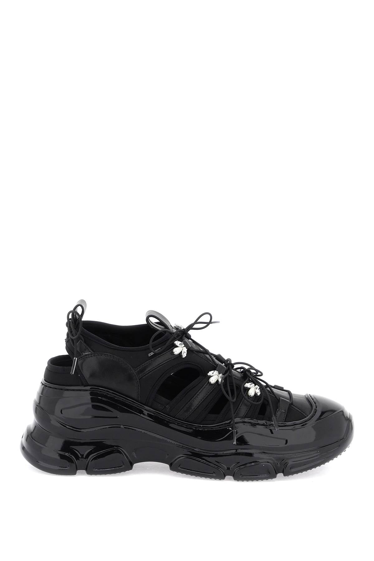 Simone Rocha Pearl & Crystal Hybrid Tracker Sneaker image 0