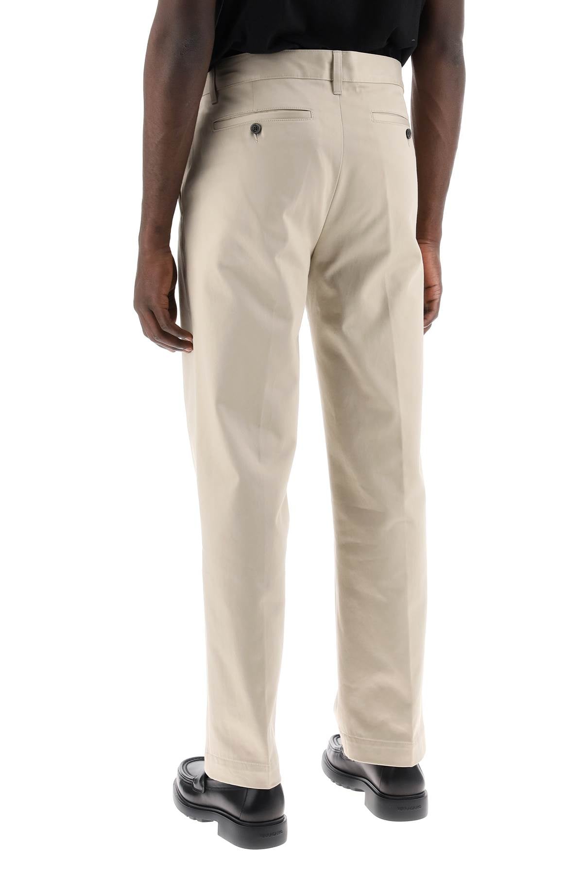 Ami Alexandre Mattiussi Cotton Satin Chino Pants image 2