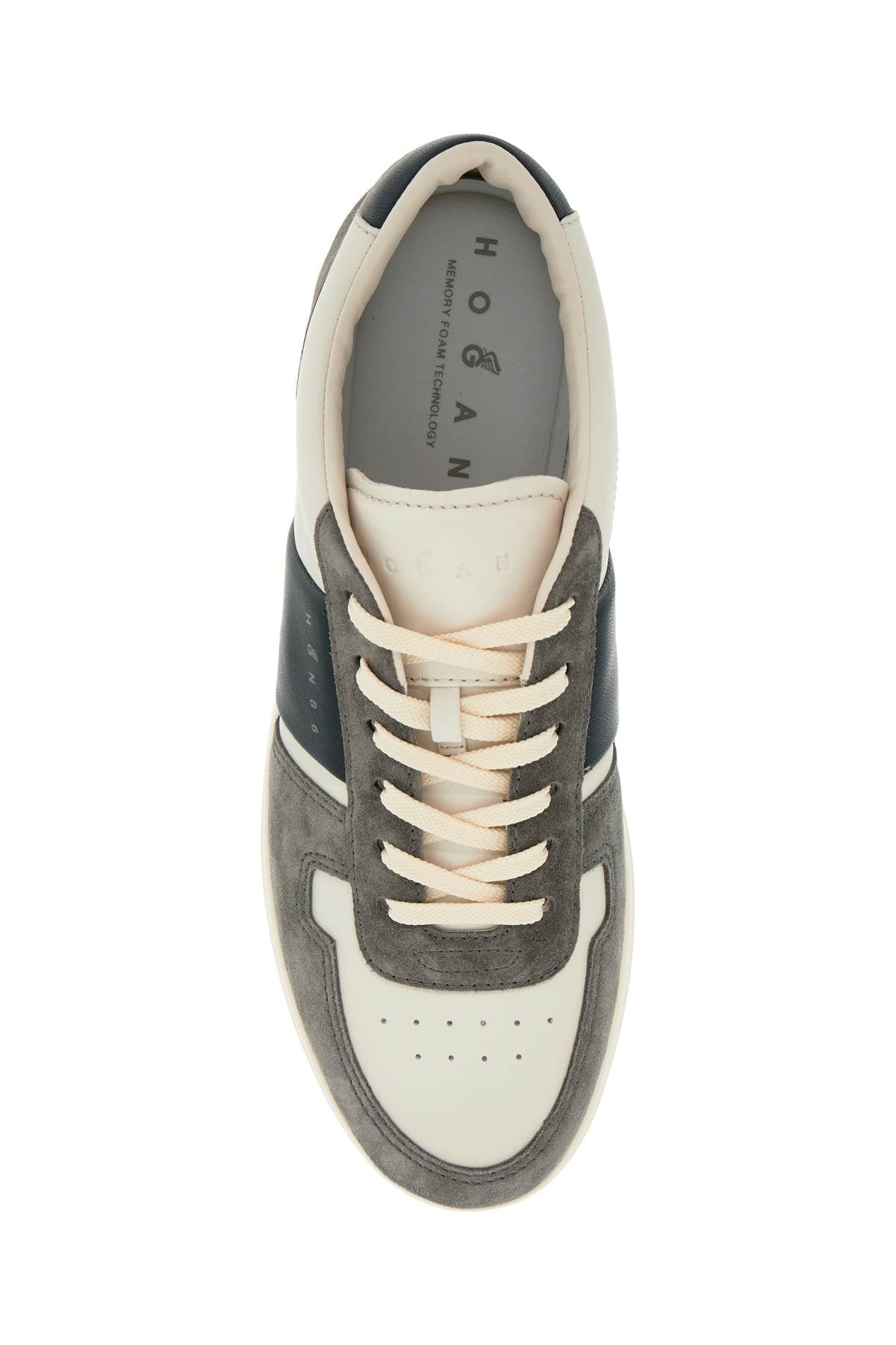 Hogan H-TV Smooth Leather and Suede Sneakers image 1