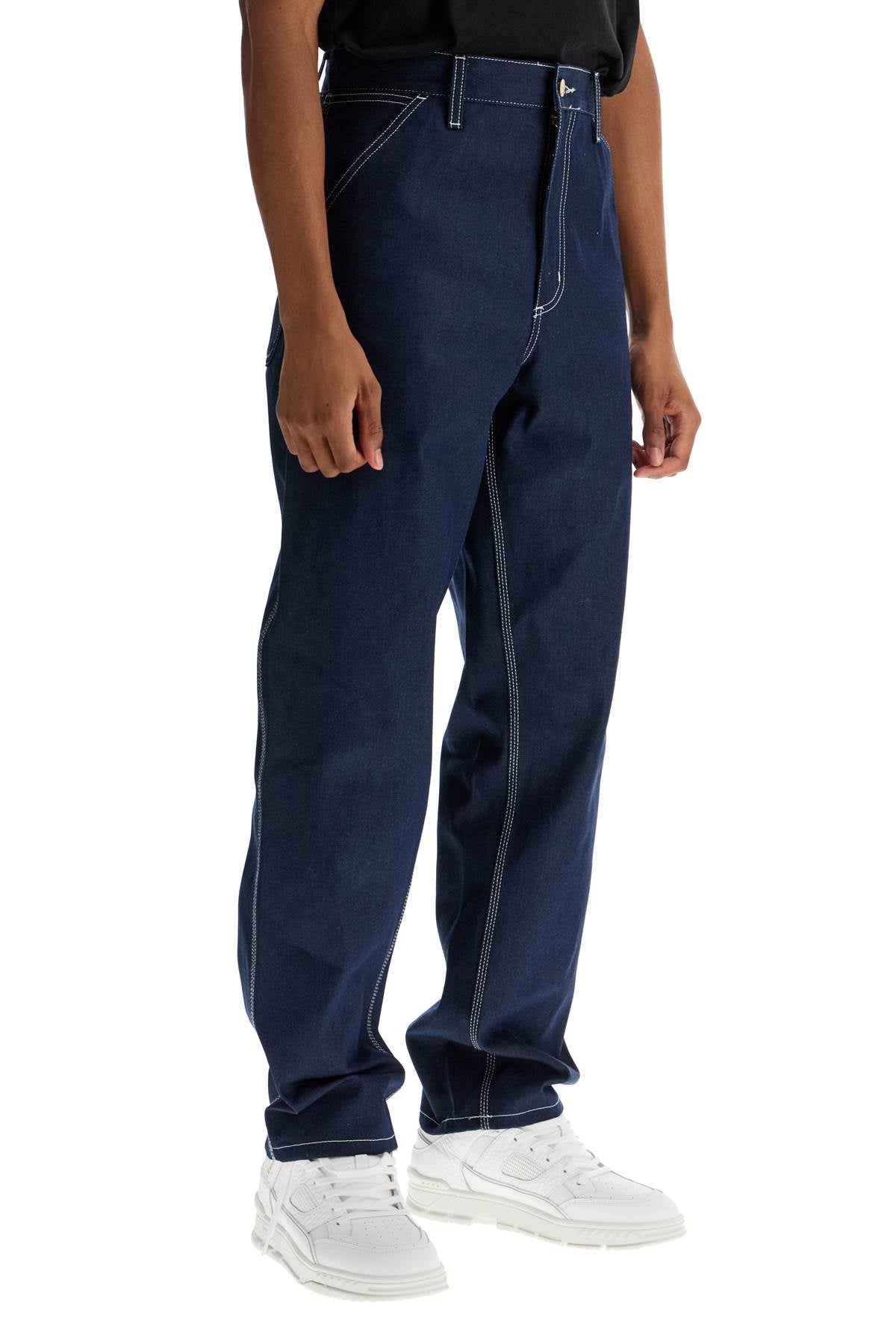 Carhartt WIP Men's Simple Denim Pants: Relaxed Straight Leg image 1