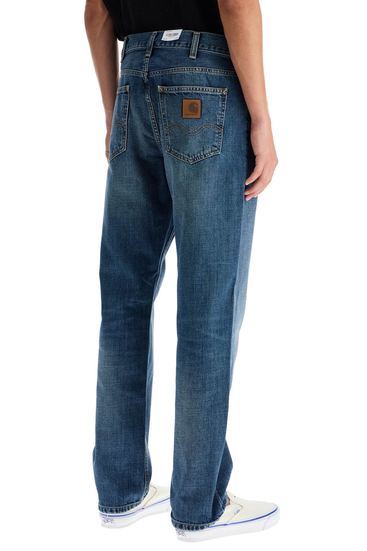 Carhartt WIP Straight Marlowe Distressed Denim Jeans image 2