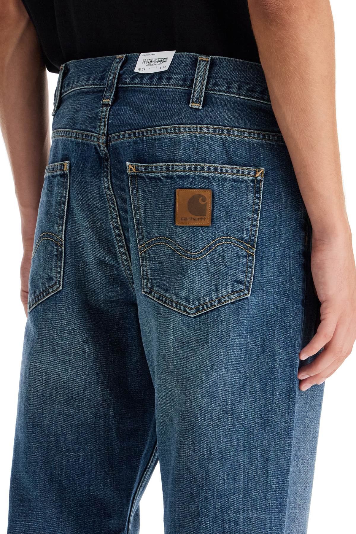 Carhartt WIP Straight Marlowe Distressed Denim Jeans image 3