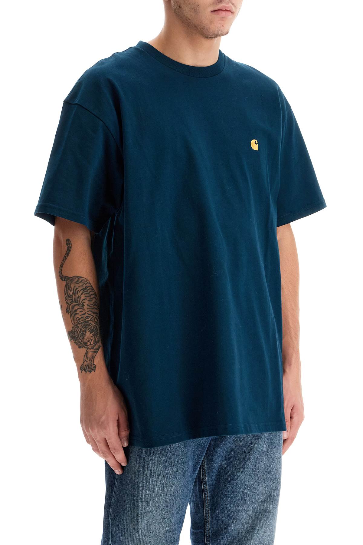 Carhartt WIP Chase Oversized T-Shirt with C Logo Embroidery image 1