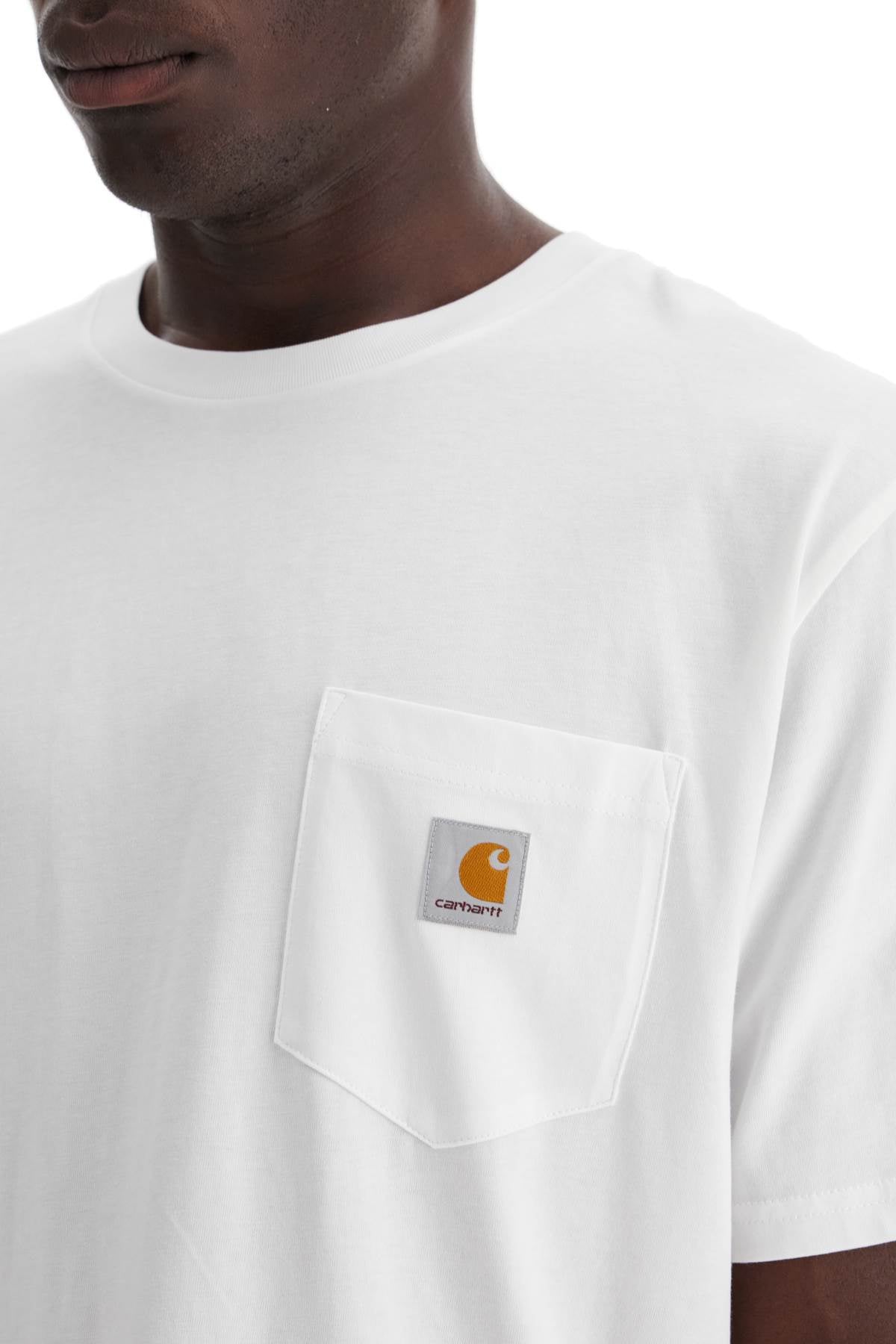 Carhartt WIP Logo T-Shirt - Chest Pocket - Regular Fit image 3