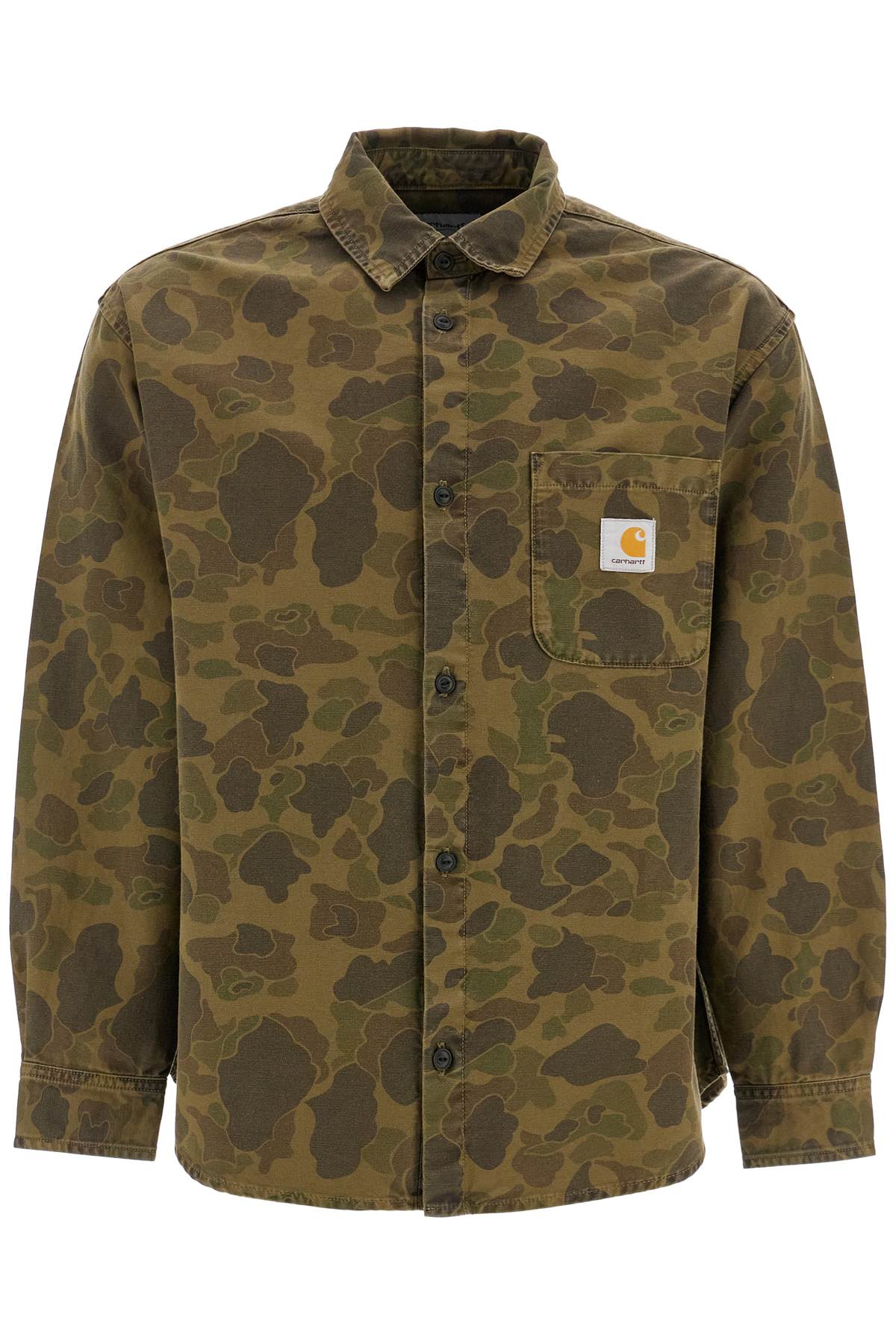 Carhartt WIP Canvas Duck Overshirt with Camouflage Print image 0