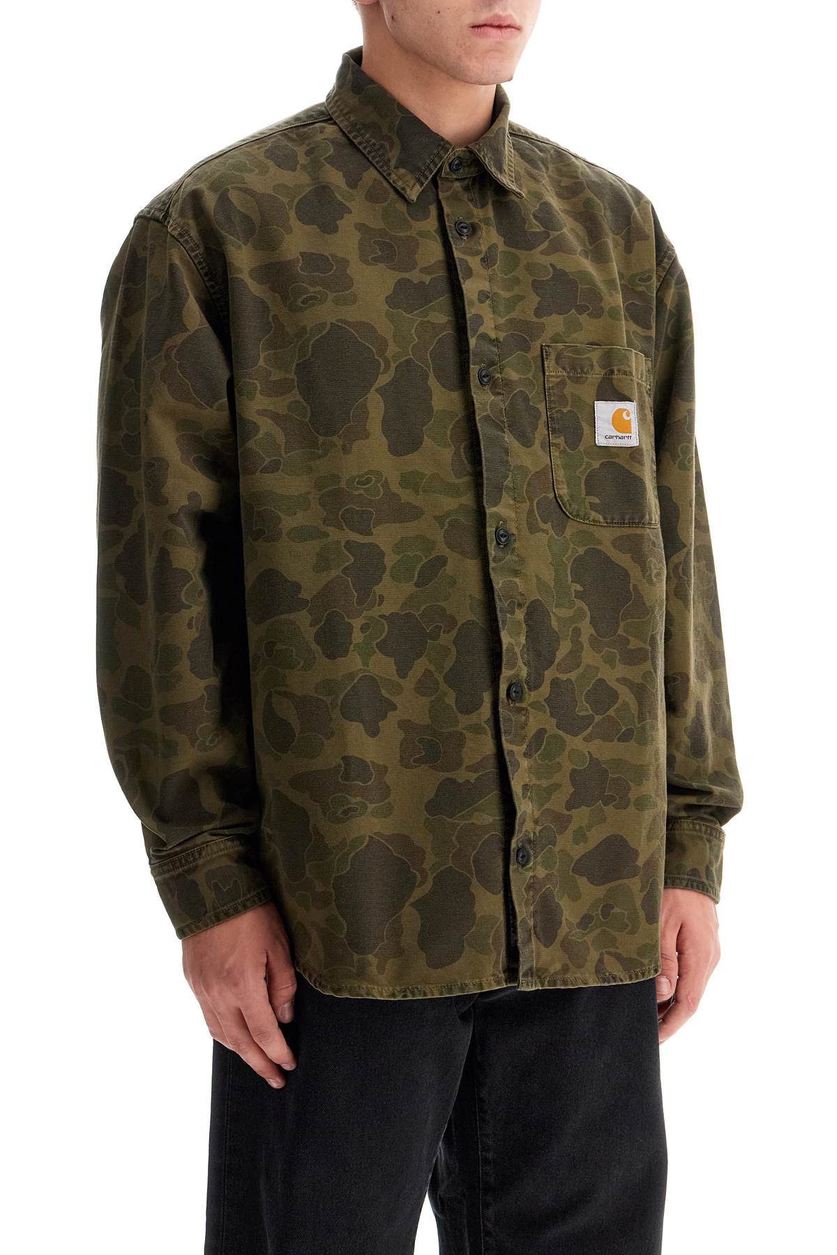 Carhartt WIP Canvas Duck Overshirt with Camouflage Print image 1