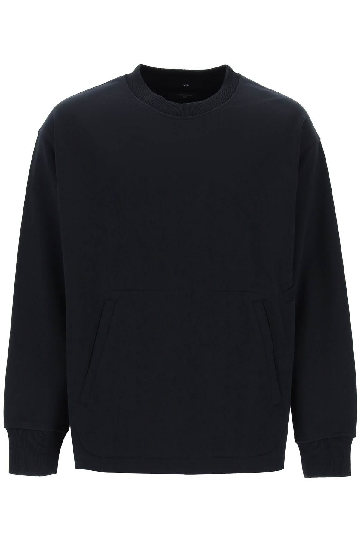 Y-3 Oversized Cotton Blend Crewneck Sweatshirt image 0