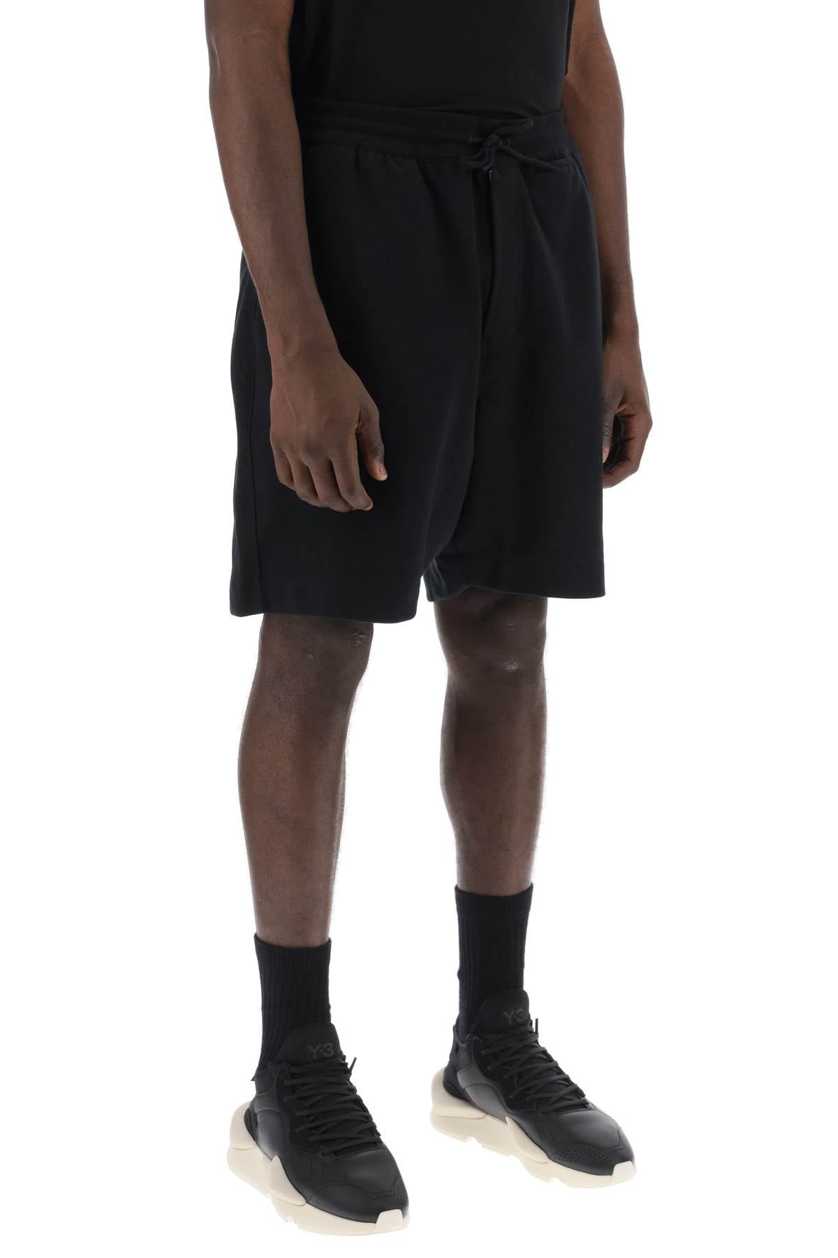 Y-3 french terry jogger bermuda shorts image 1