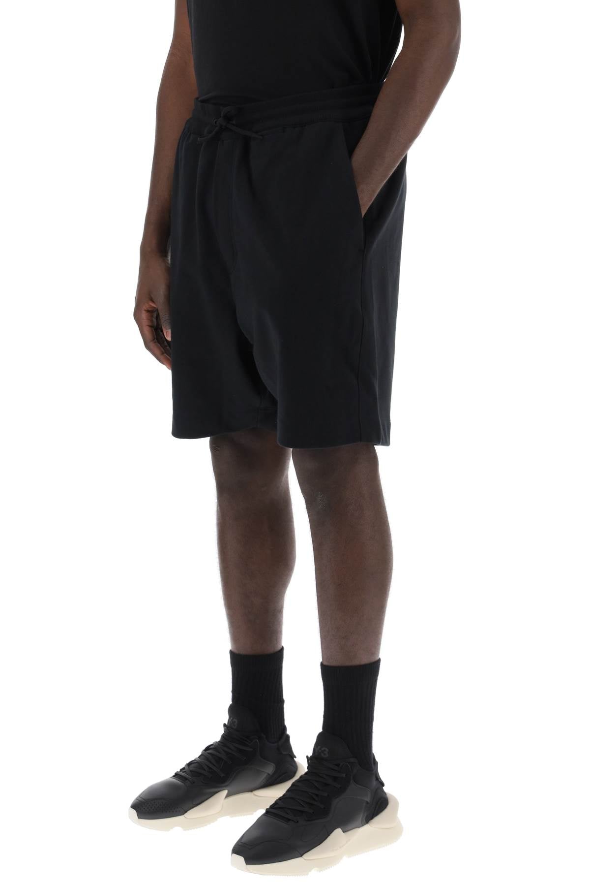 Y-3 french terry jogger bermuda shorts image 3