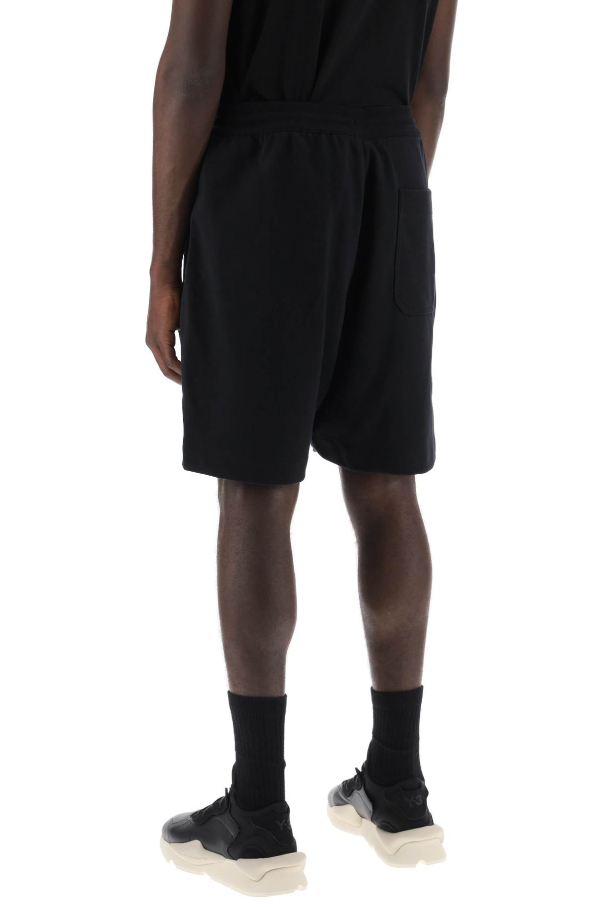 Y-3 french terry jogger bermuda shorts image 2