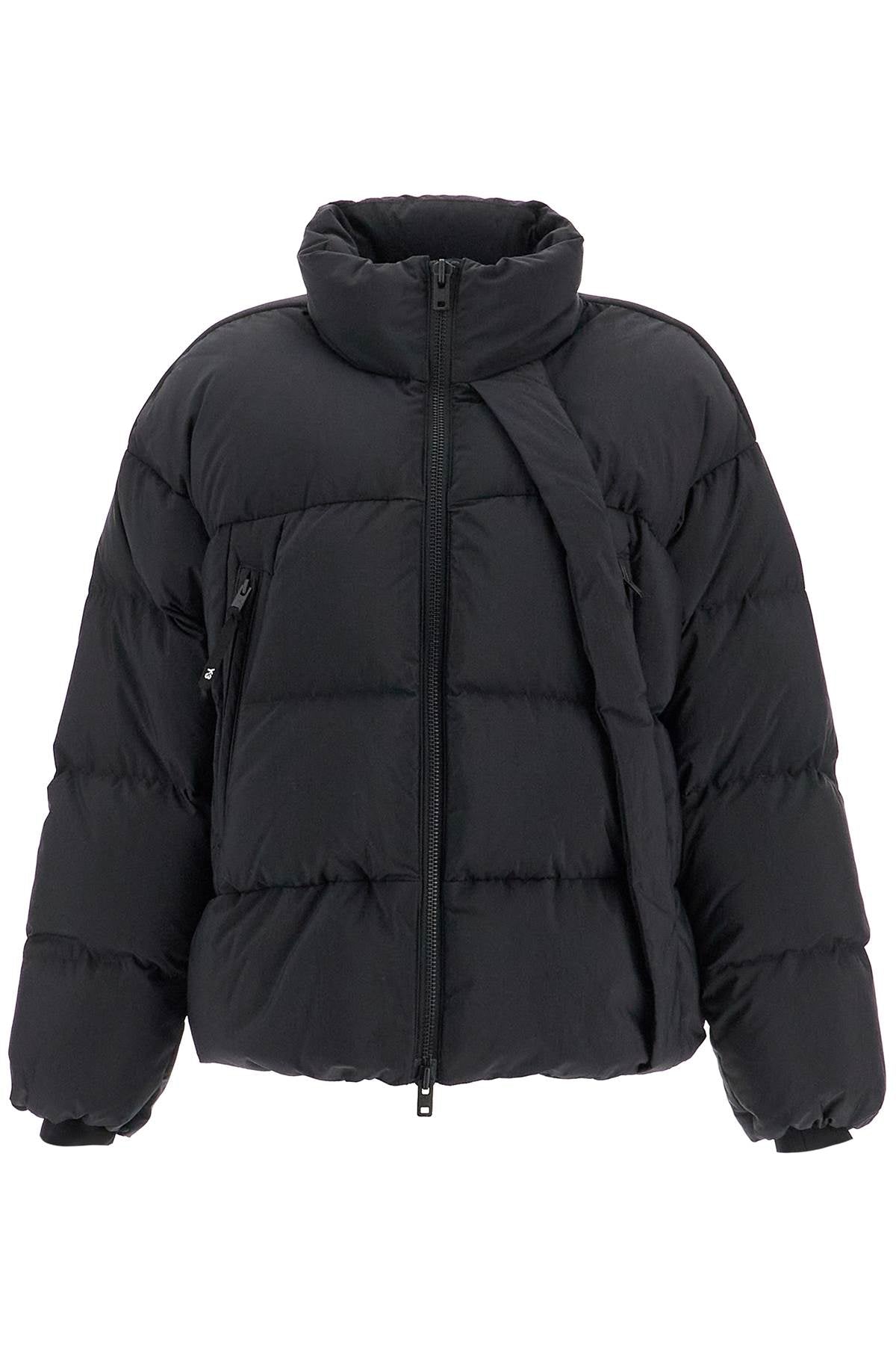 Y-3 Oversized Down Jacket with Diagonal Zipper image 0