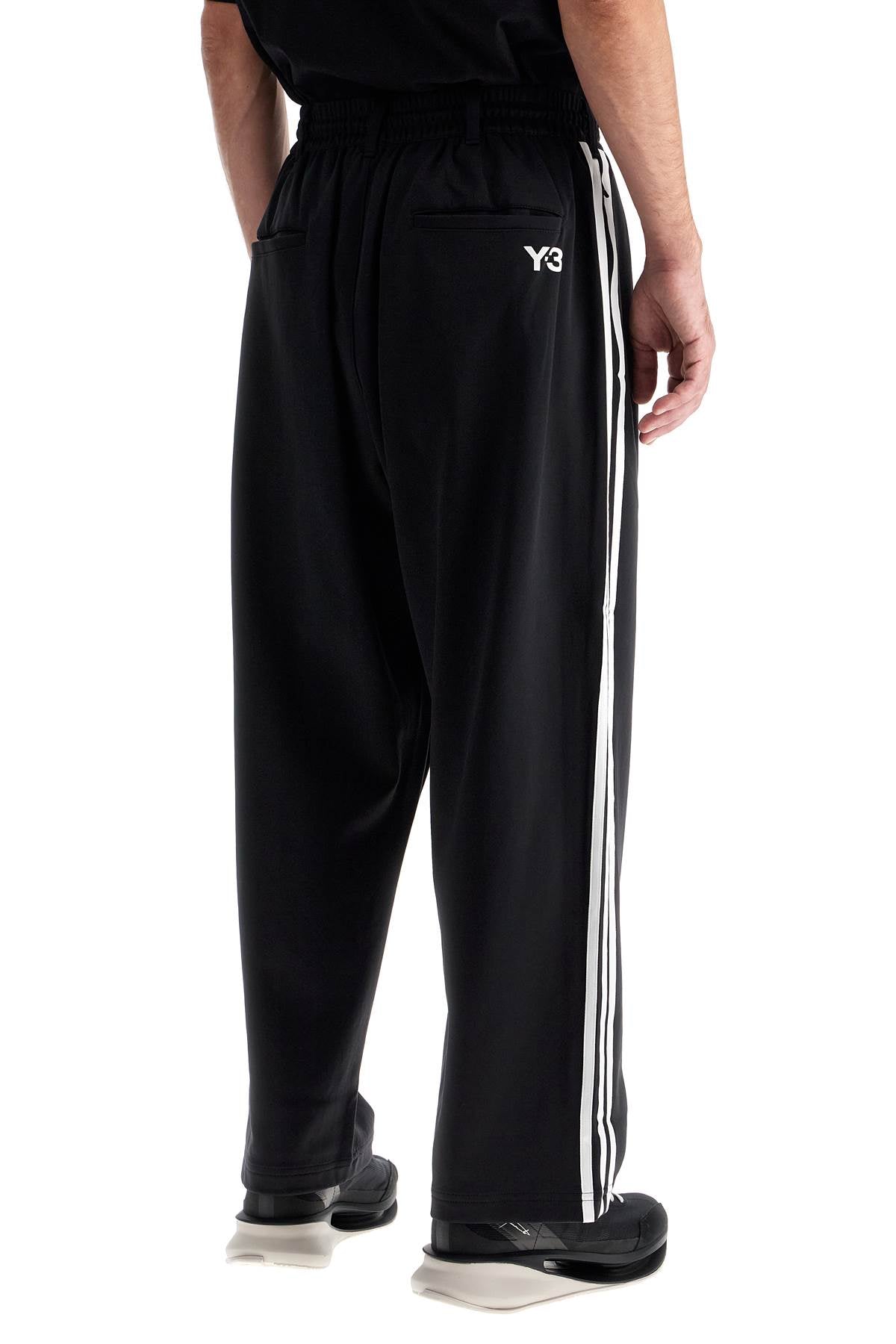 Y-3 Oversized Jersey Knit Pants with 3-Stripes image 2