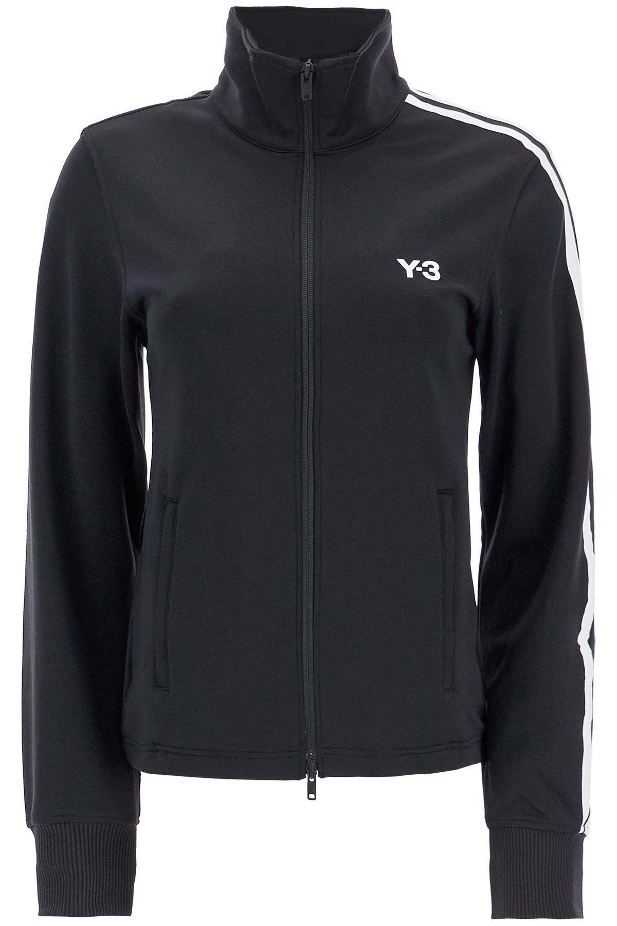 Y-3 Lightweight Zip-Up Sweatshirt with 3-Stripes Detail image 0