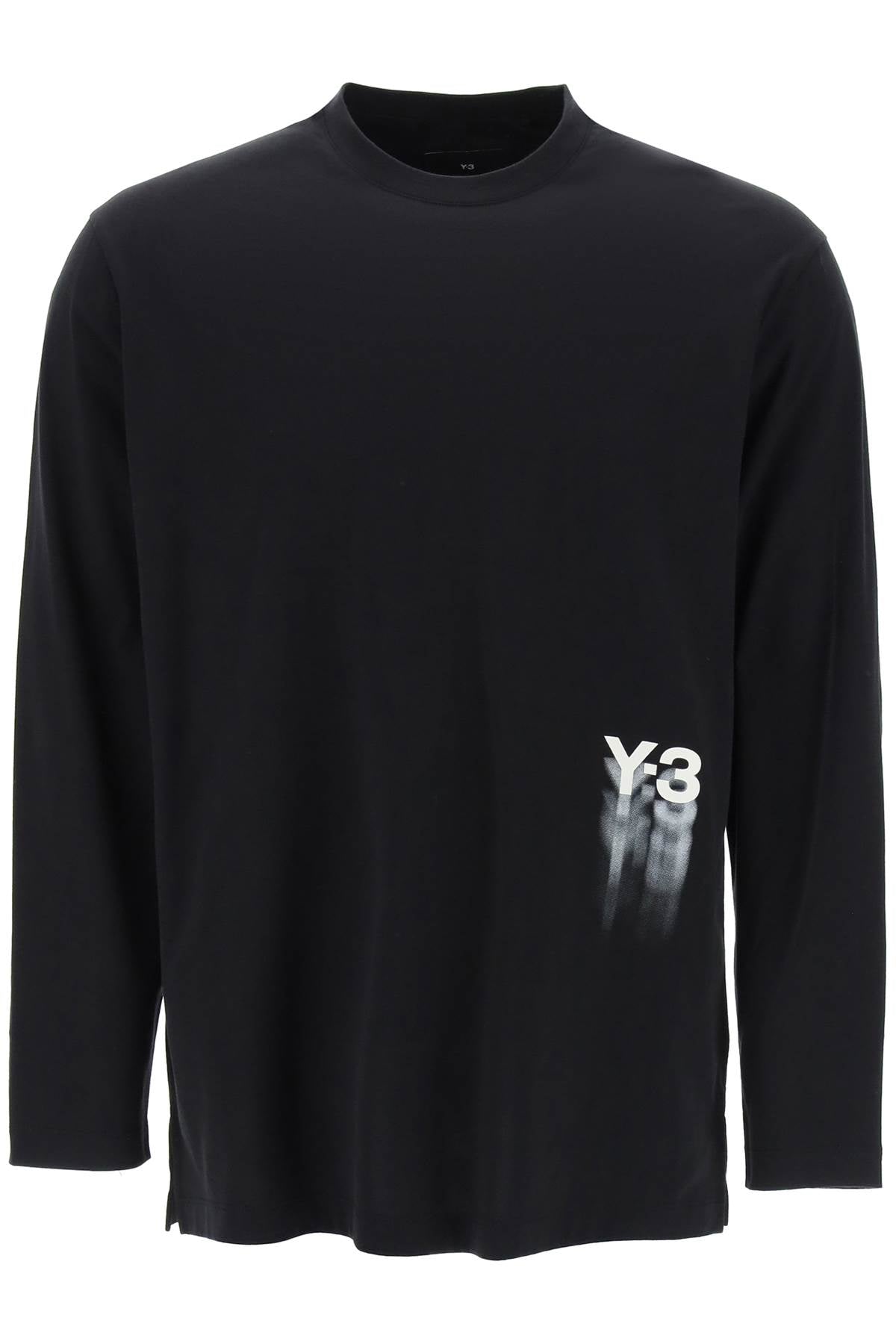 Y-3 long-sleeved t-shirt with logo print image 0