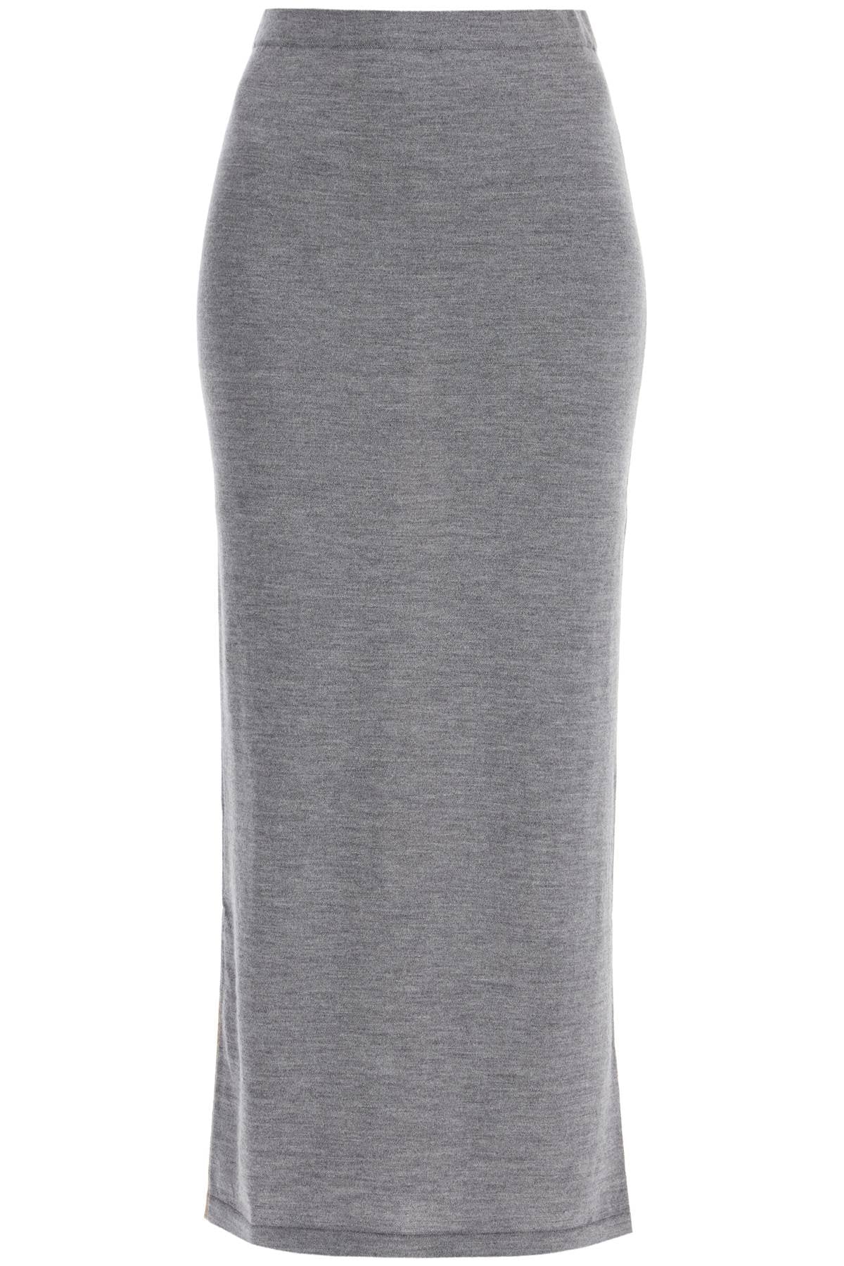 Moschino Bicolor Wool Knit Skirt image 0