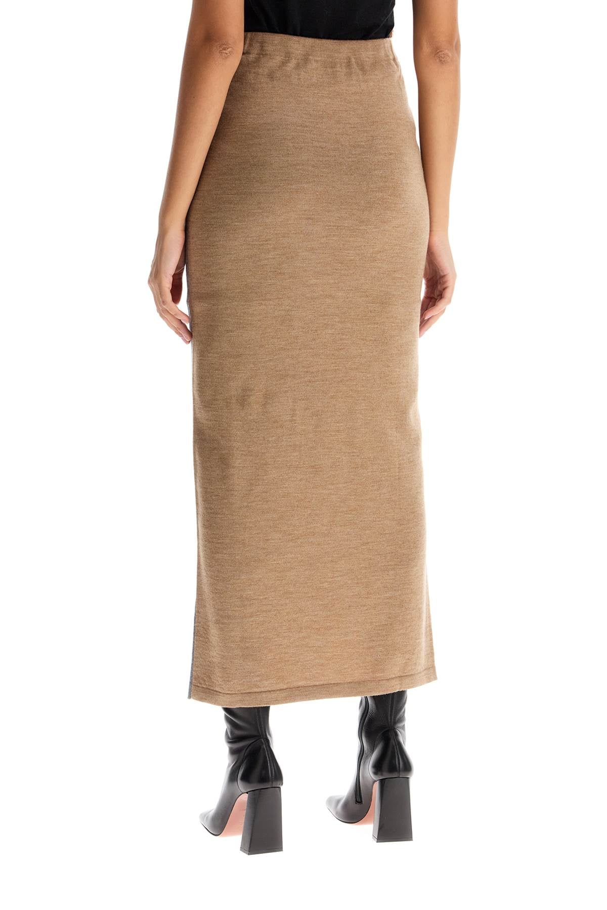 Moschino Bicolor Wool Knit Skirt image 2