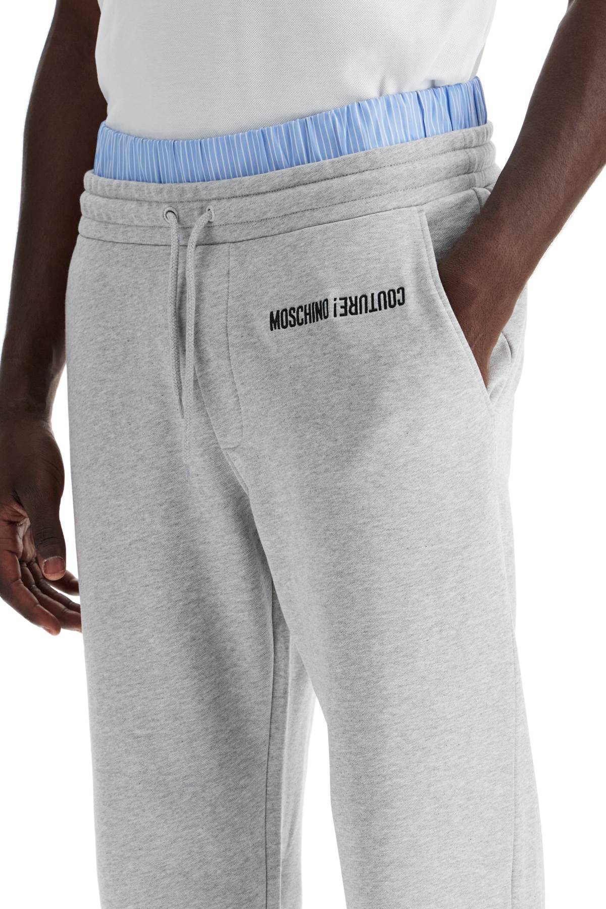 Moschino Embroidered Logo Jogger Pants with Boxer Insert image 3