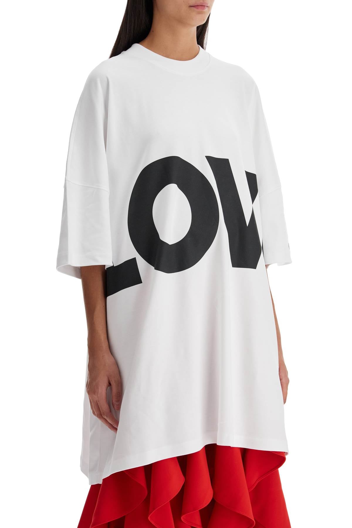 Moschino 'Love' Graphic Cotton T-Shirt Dress image 1