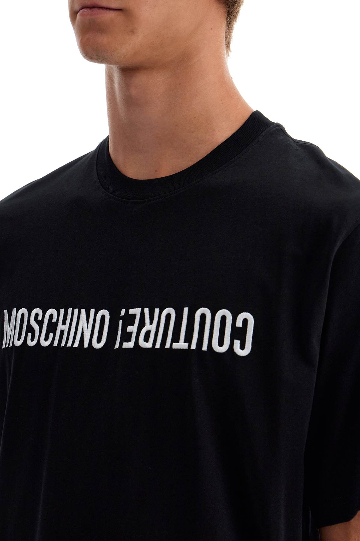 Moschino t-shirt with embroidered lettering image 3