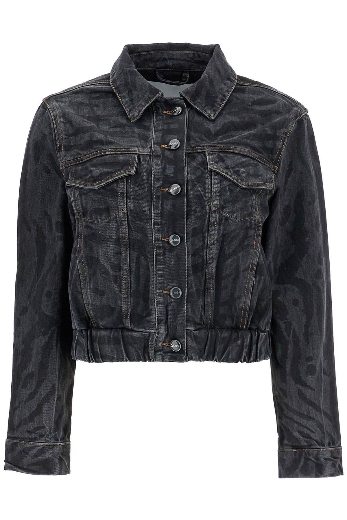 Ganni Laser-Cut Denim Jacket image 0