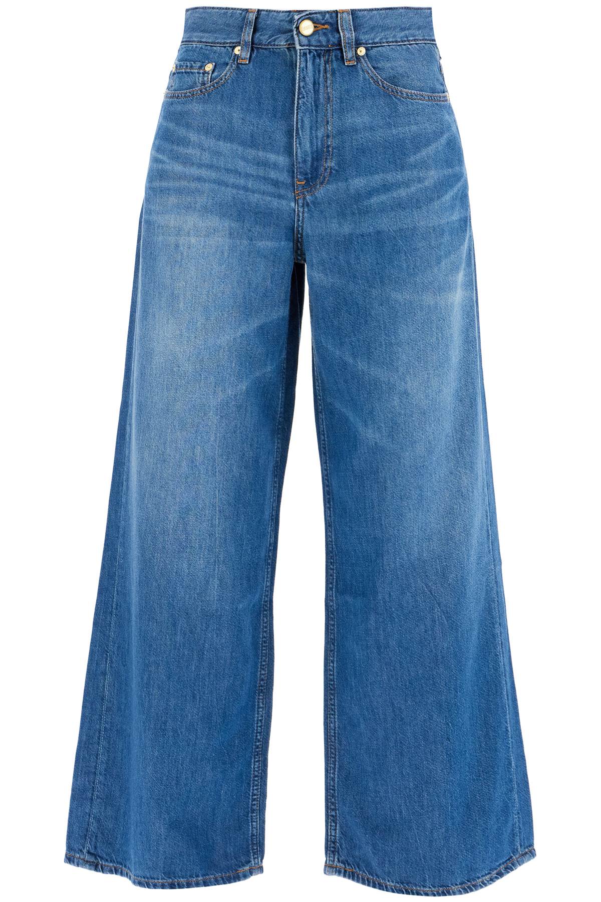 Ganni lightweight denim wide leg jeans image 0