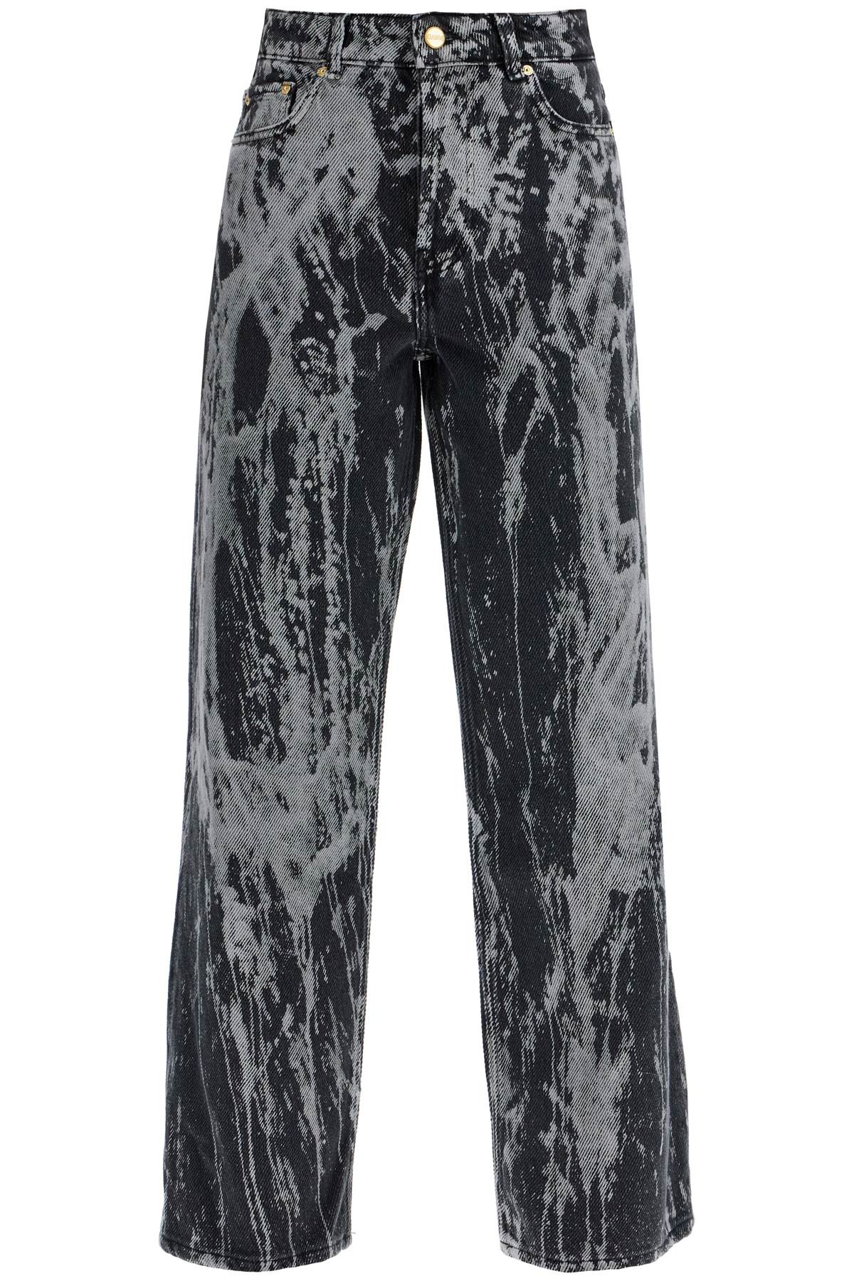 Ganni Tie-Dye Wide Leg Jeans - Organic Cotton Denim image 0