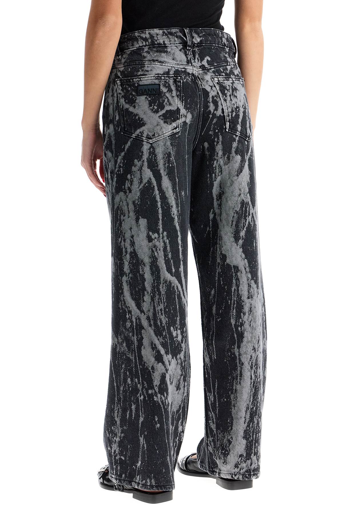 Ganni Tie-Dye Wide Leg Jeans - Organic Cotton Denim image 2