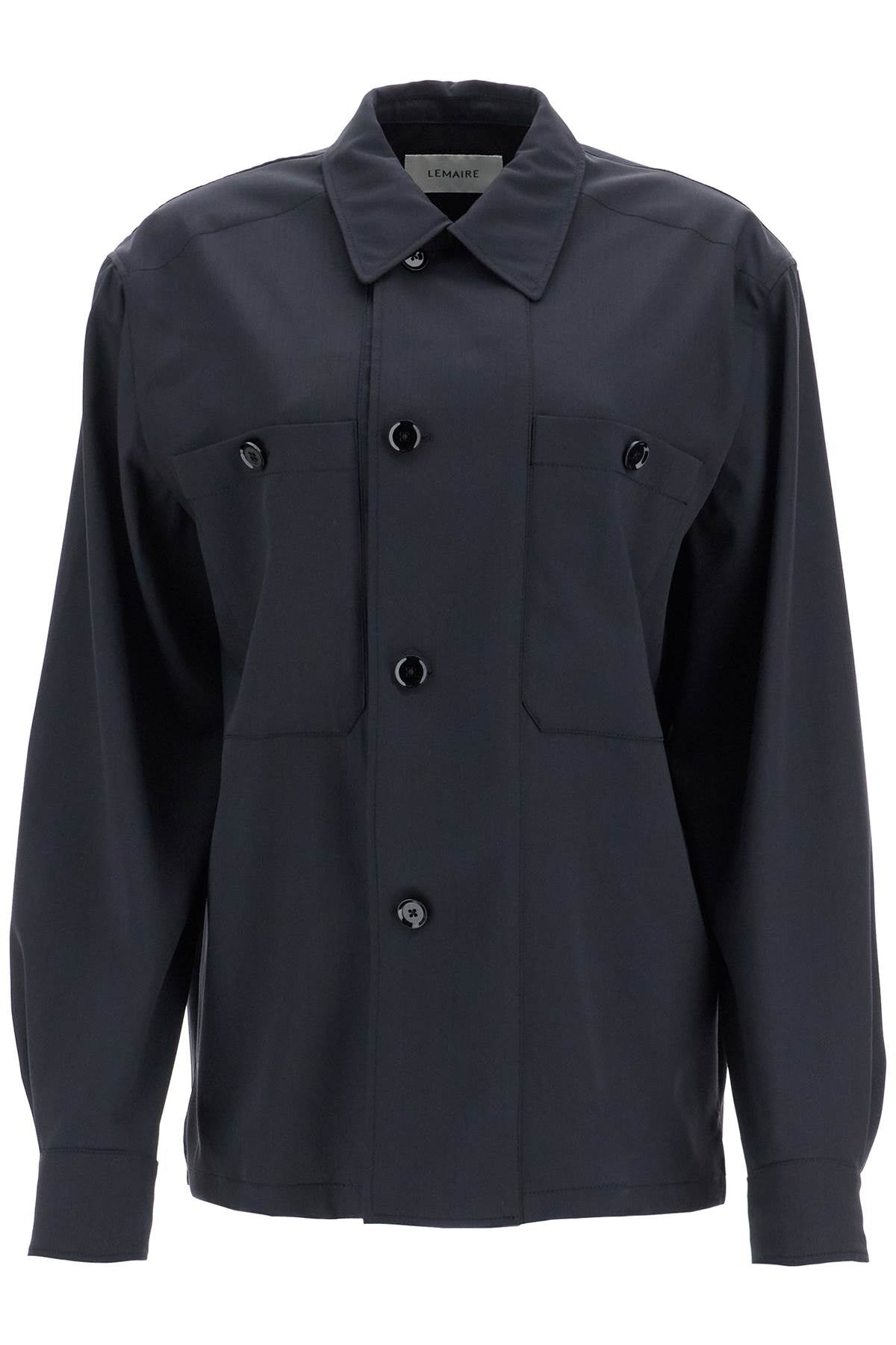 Lemaire Double-Breasted Twill Overshirt image 0