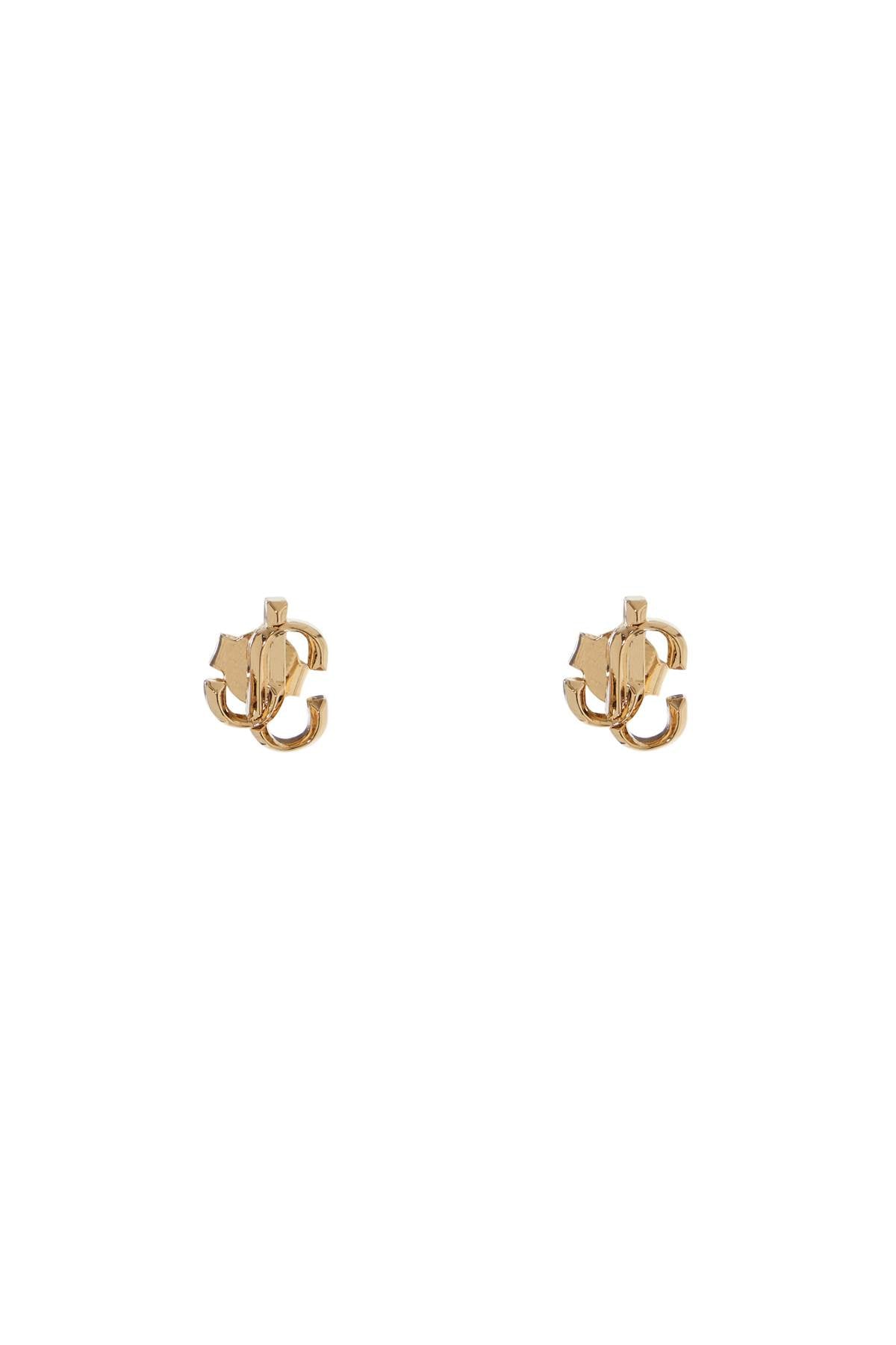 Jimmy Choo JC Gold-Tone Brass Push-Back Earrings image 0