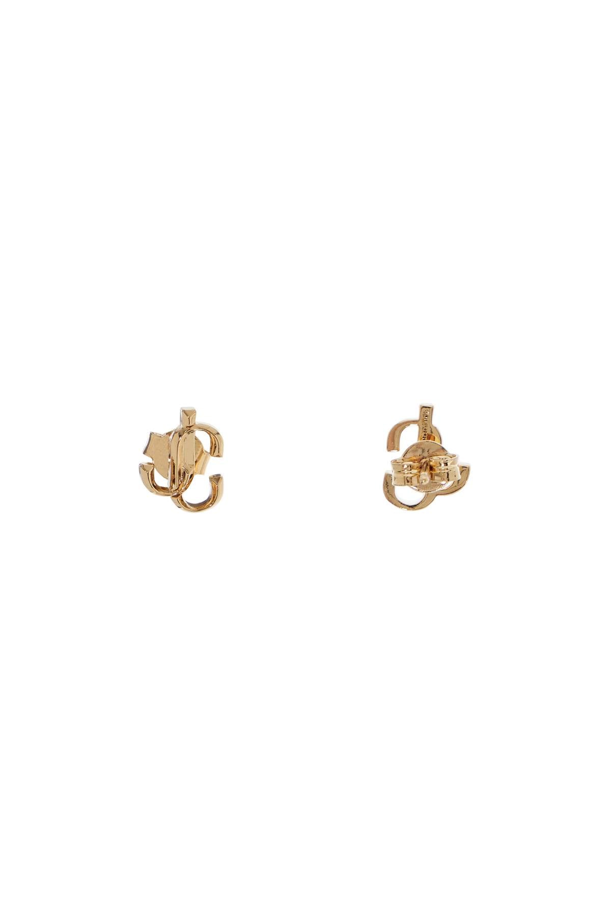 Jimmy Choo JC Gold-Tone Brass Push-Back Earrings image 1