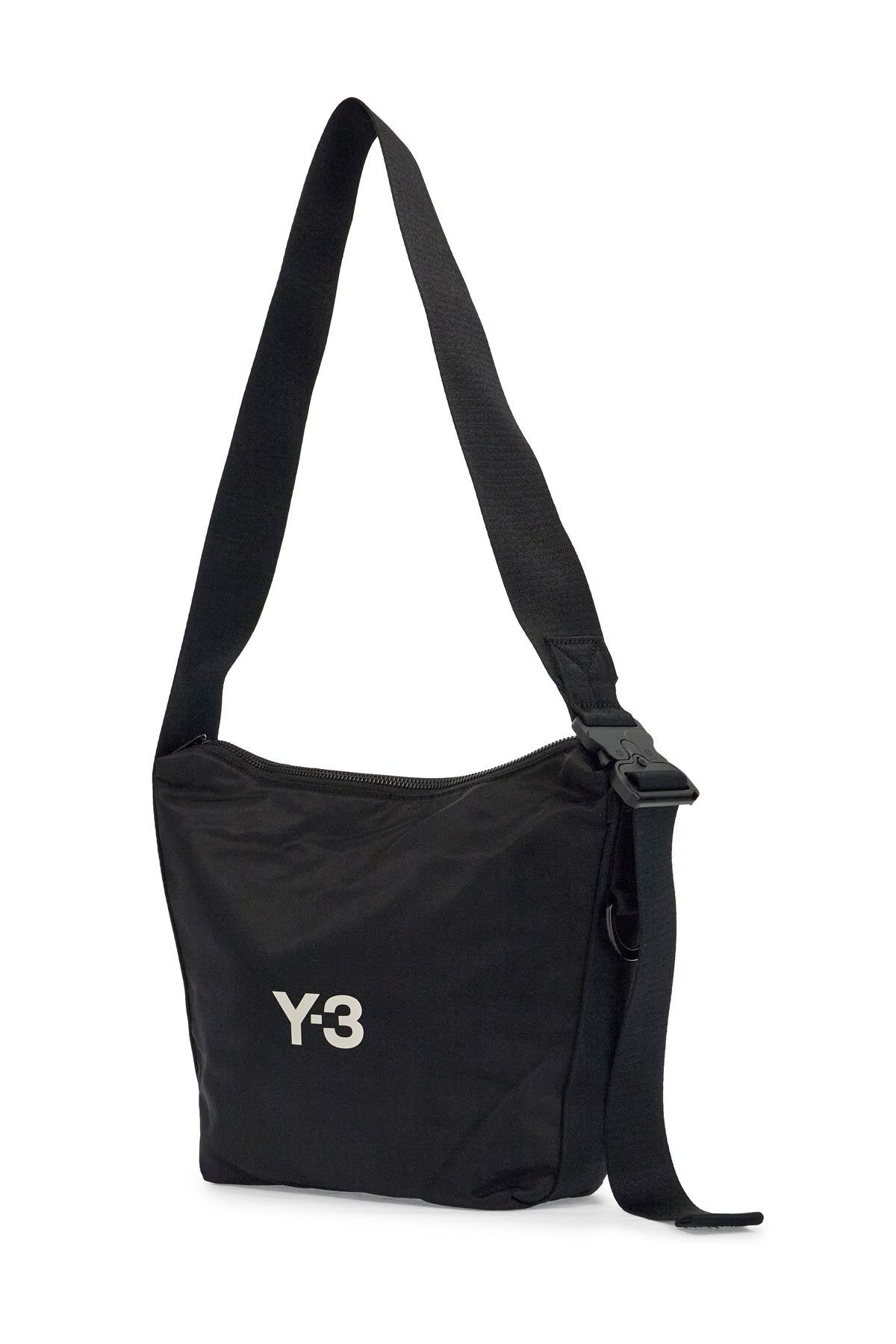 Y-3 black recycled polyester sacoche with adjustable strap image 2