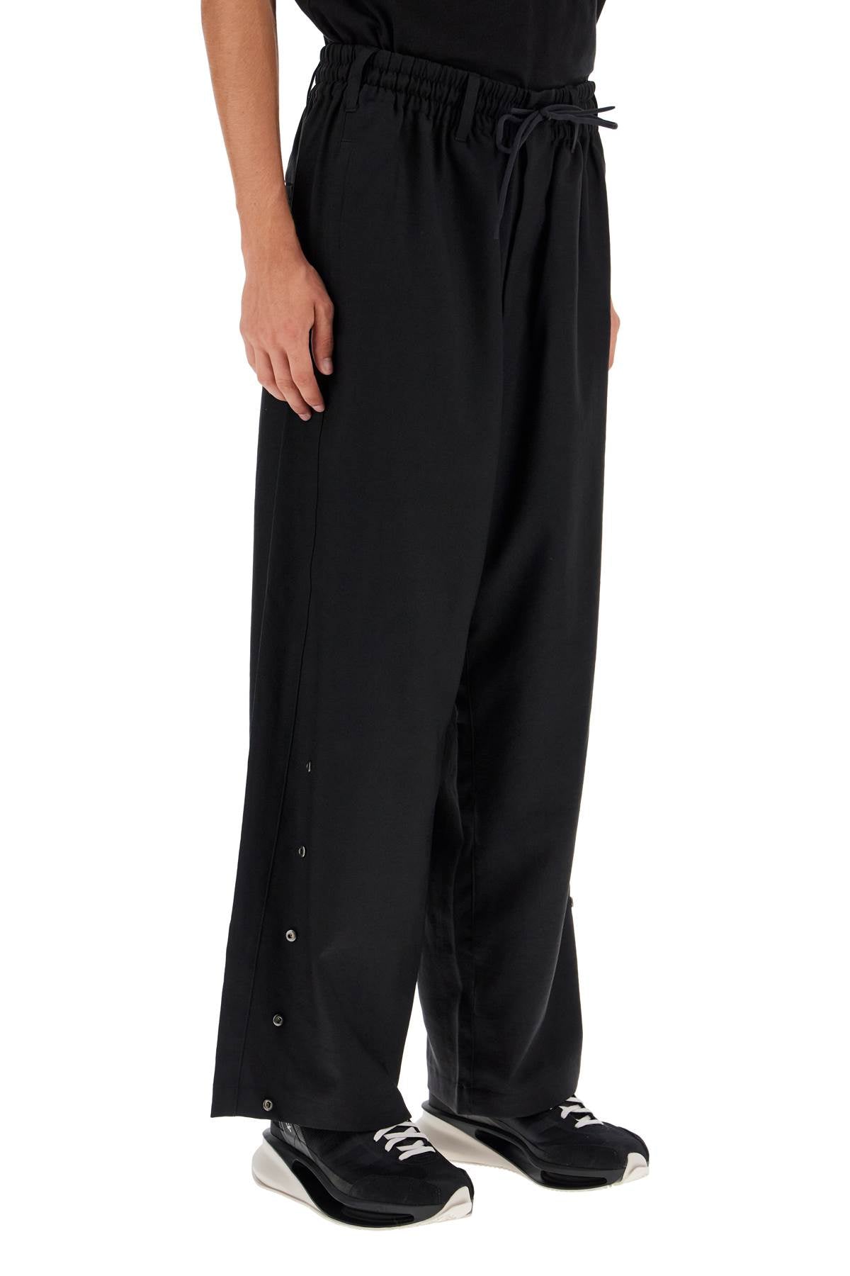 Y-3 Recycled Twill 3-Stripes Wide Leg Pants image 1