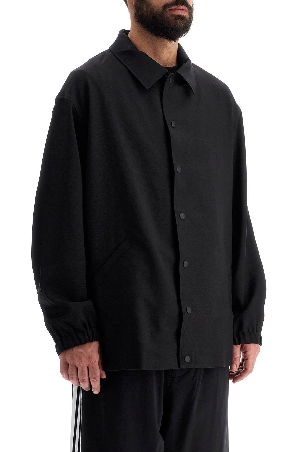 Y-3 3-Stripes Relaxed Fit Overshirt image 1