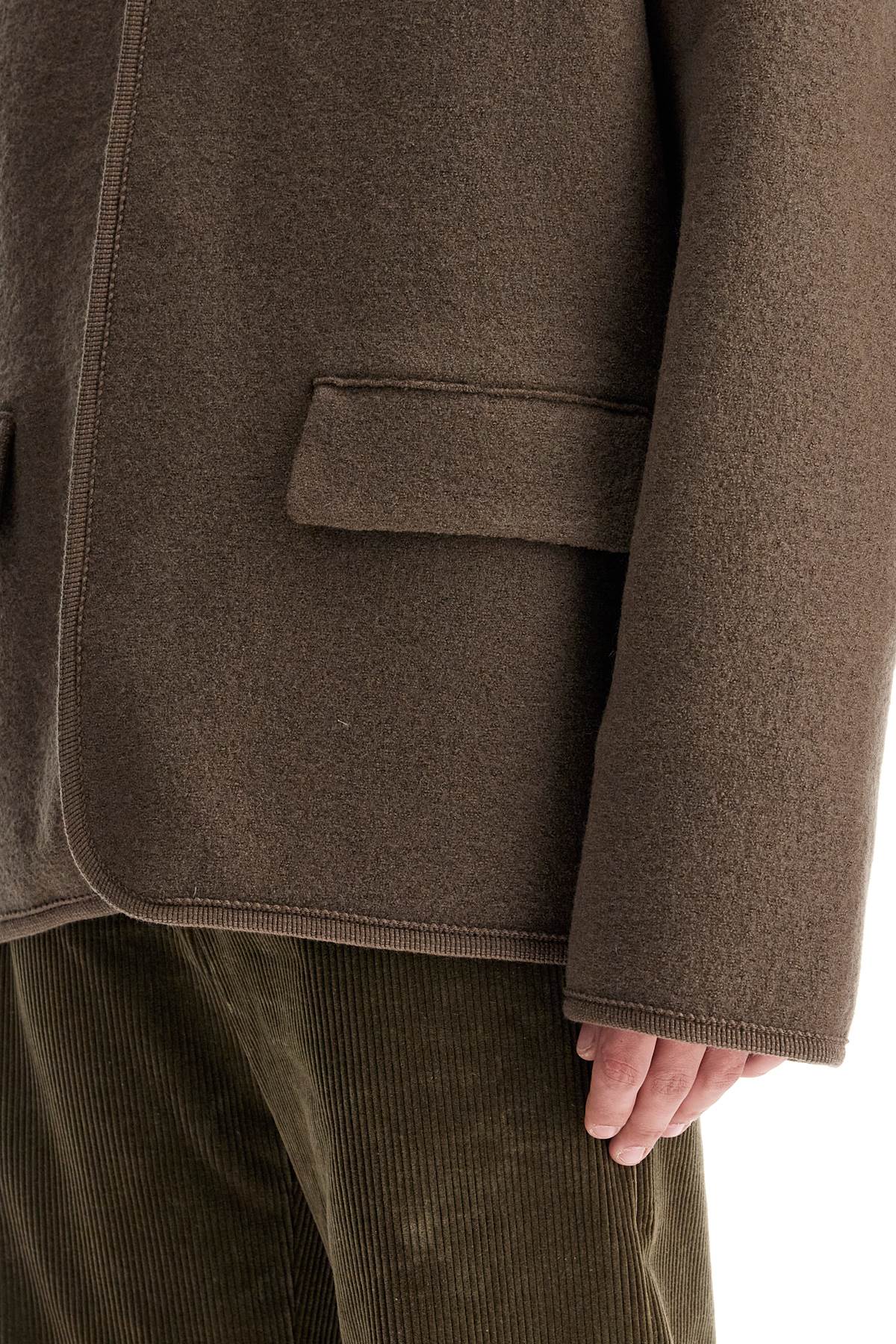 RIER Short Walker Coat - Lightweight Wool Felt image 3