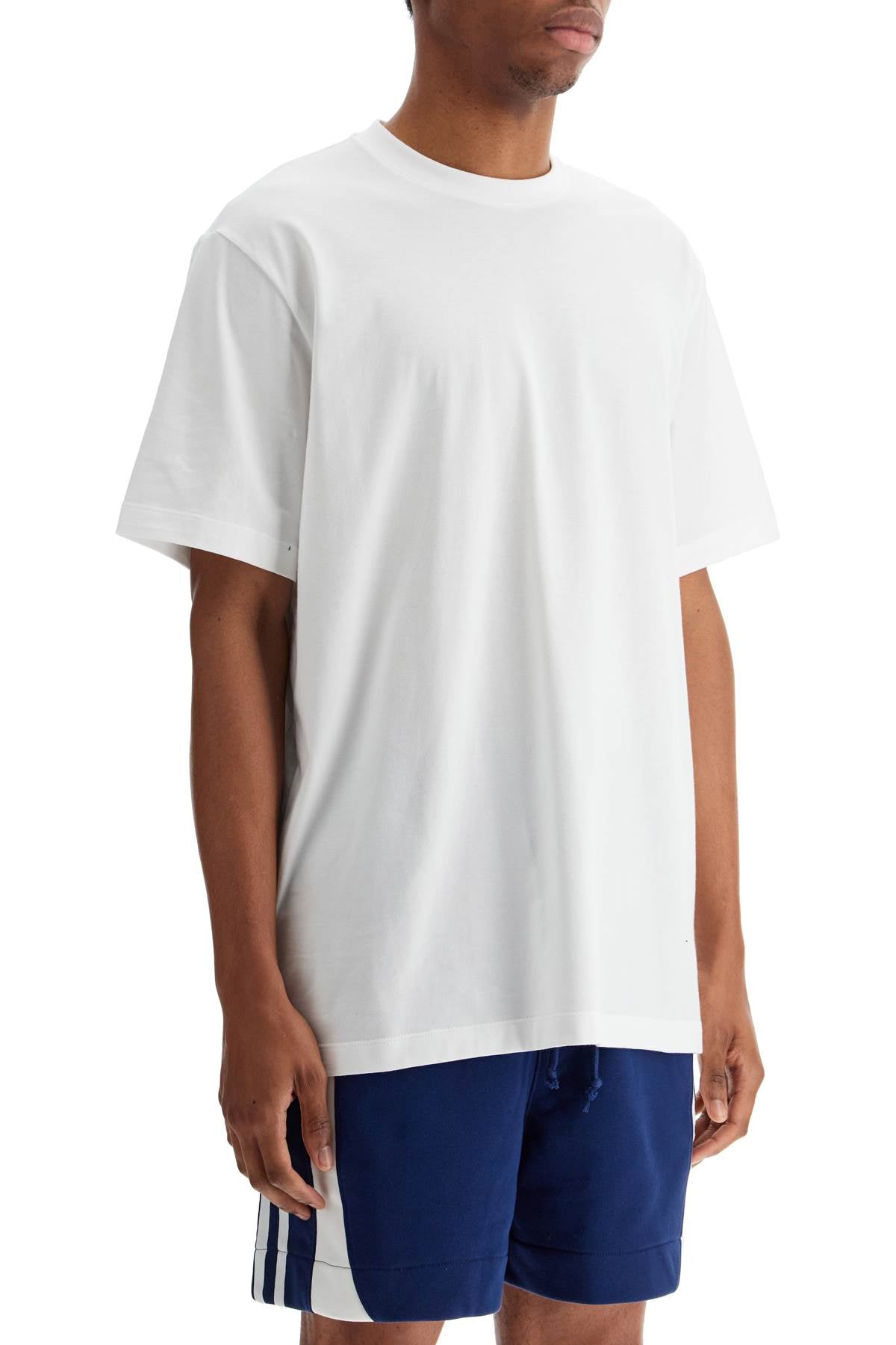 Y-3 white cotton t-shirt with "uniform of the streets" print image 1