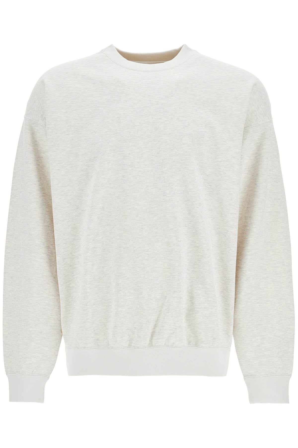 Y-3 light grey soft cotton and polyester sweatshirt image 0