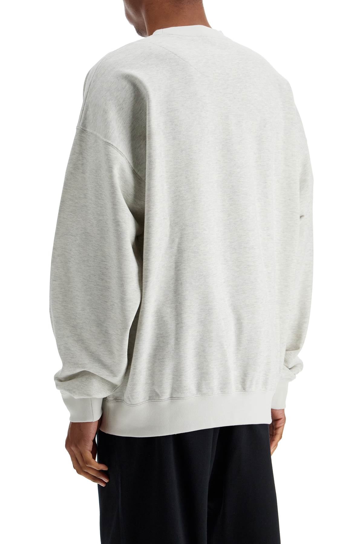 Y-3 light grey soft cotton and polyester sweatshirt image 2