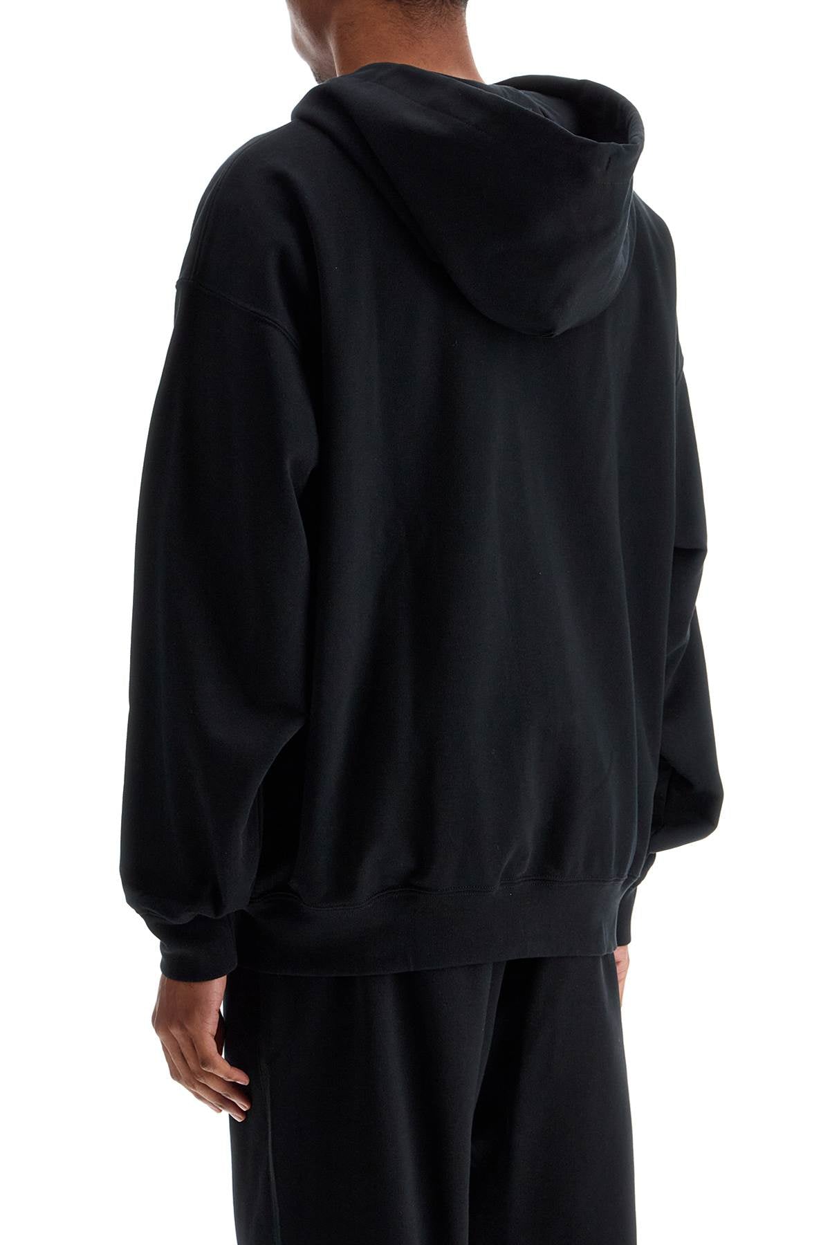 Y-3 black cotton zip hoodie image 2