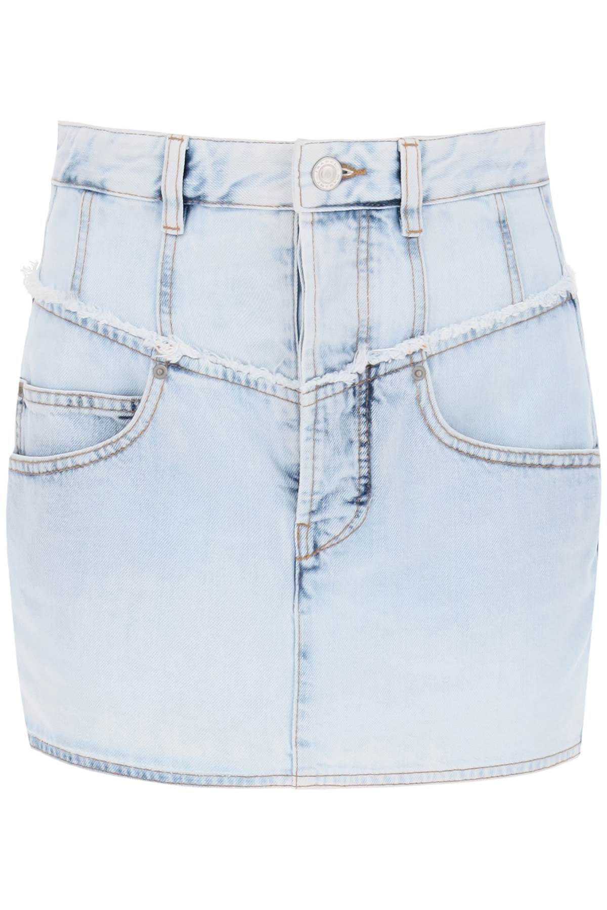 Isabel Marant narjis denim mini skirt image 0