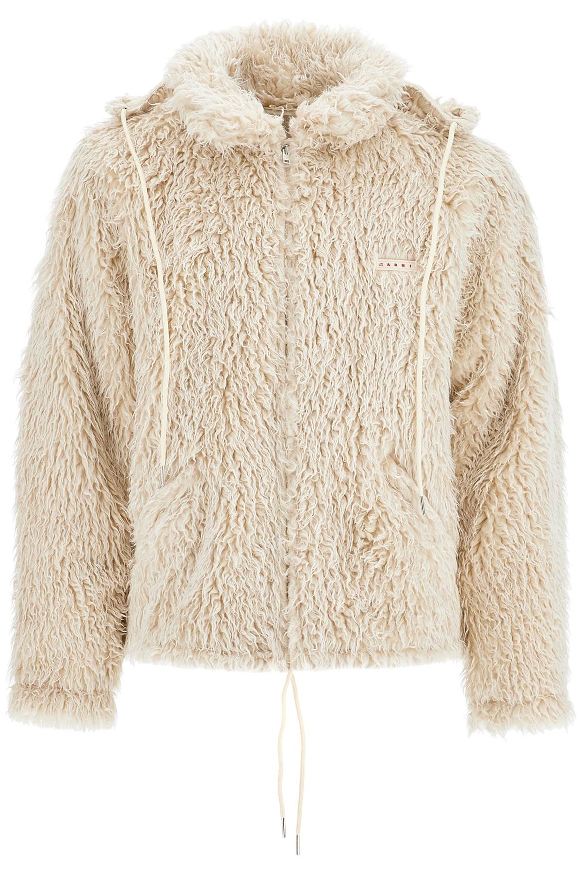 Marni Faux Fur Jacket with Removable Hood image 0